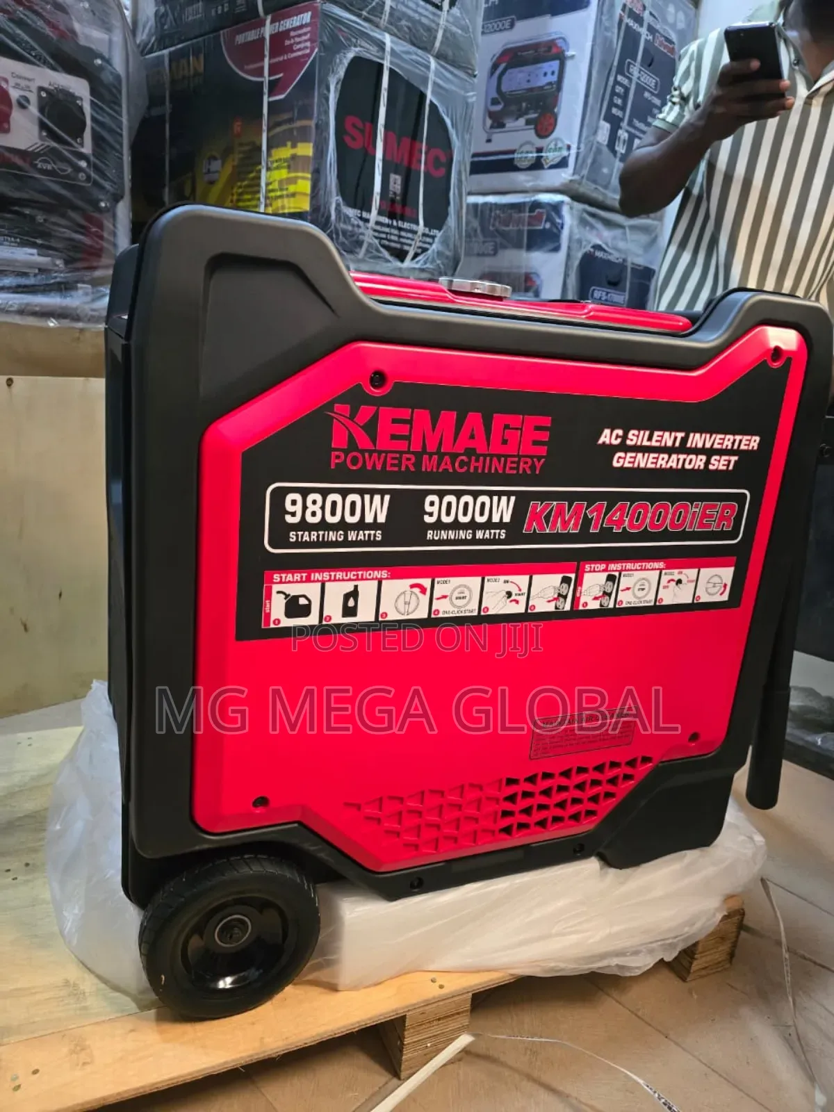 10kva Kemega Remote Control Inverter Petrol Soundproof Gen