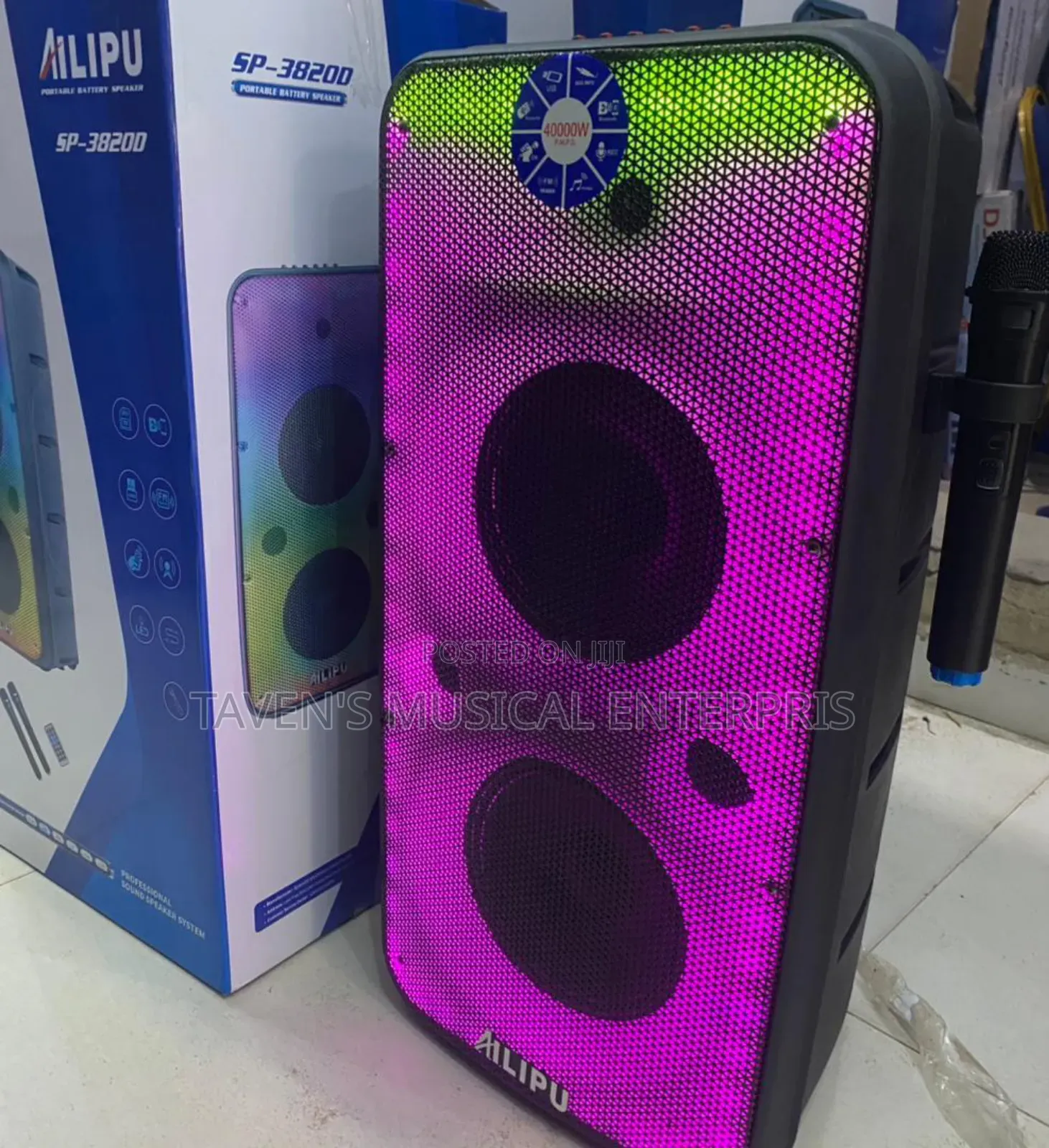 Ailipu Sp-3820d Portable Rechargeable Party Speaker