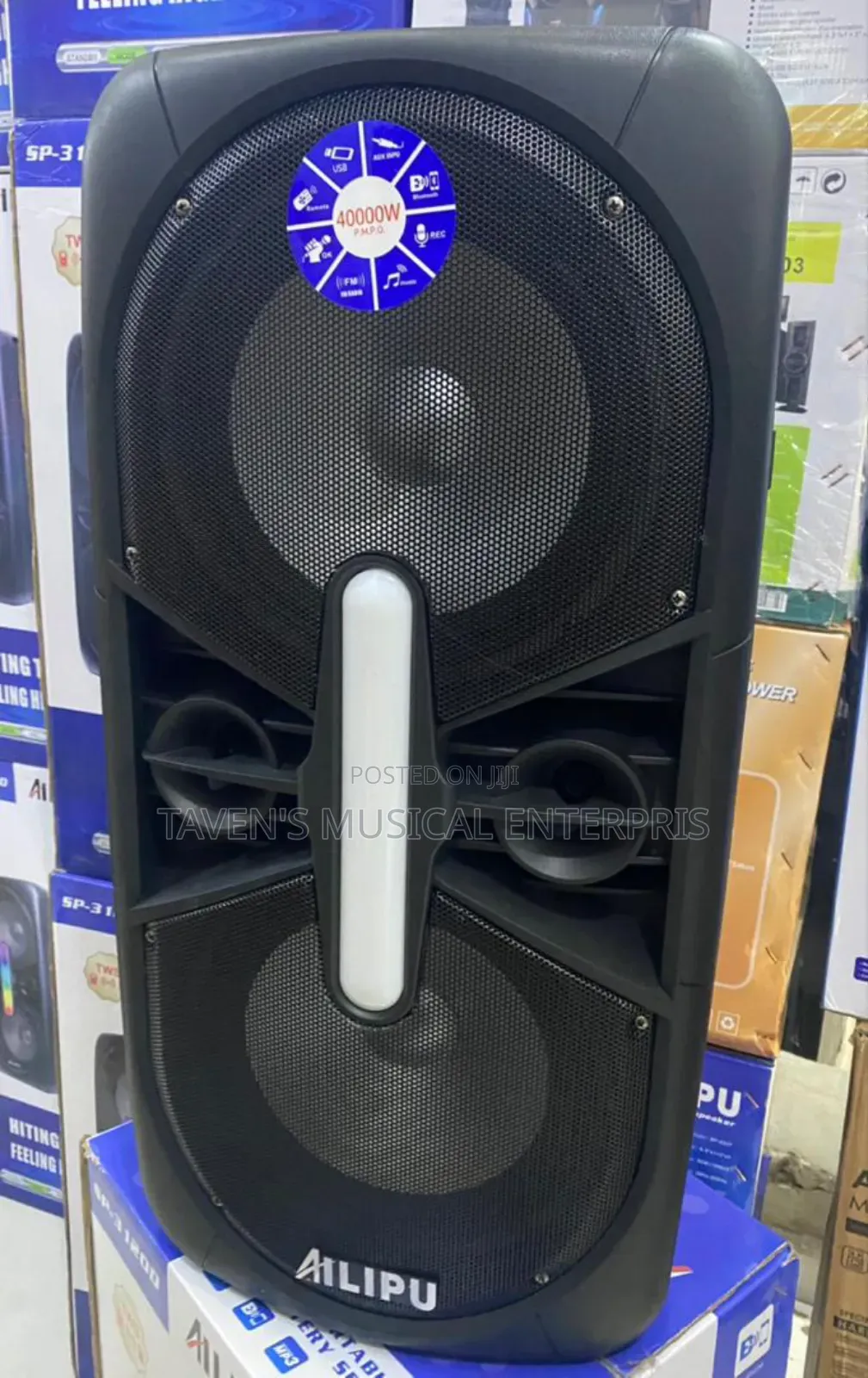 Ailipu 40,000 Watts Portable Rechargeable Party Speaker System