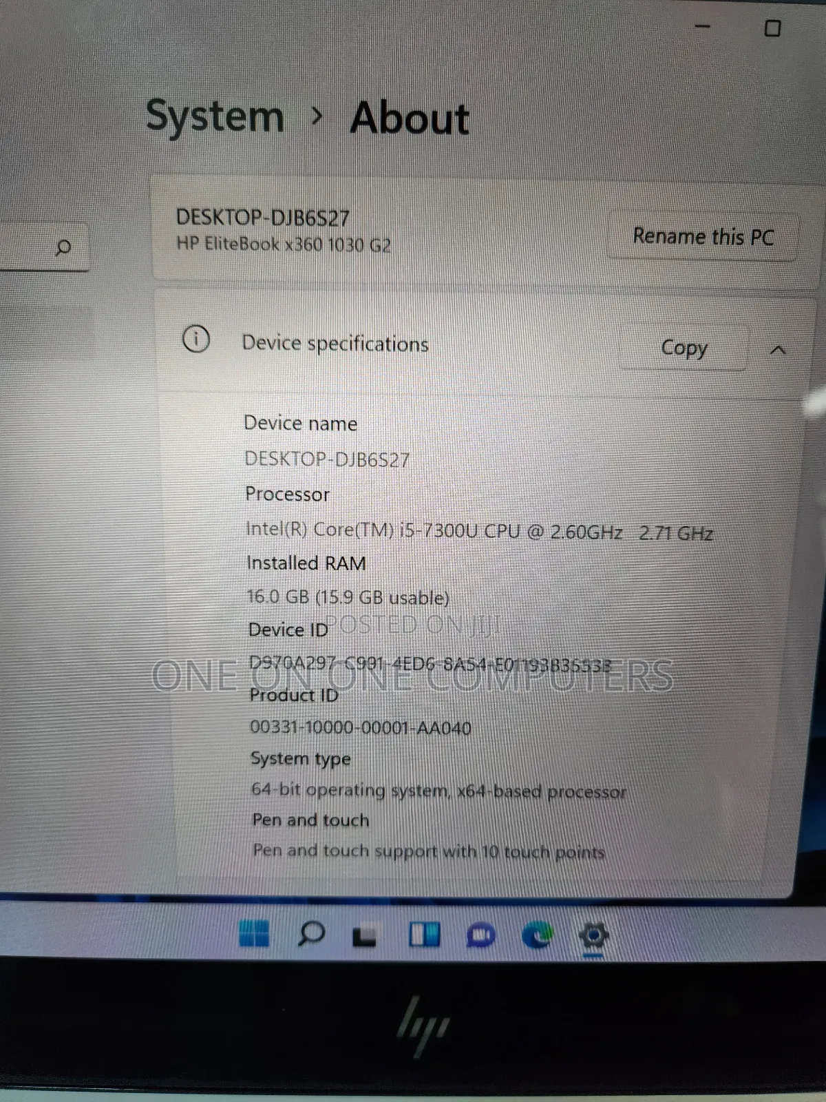 Laptop HP EliteBook X360 1030 G2 16GB Intel Core I5 SSD 256GB