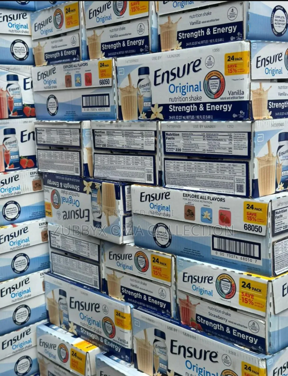 Ensure Original Healthy Nutrition Shake 8 Fl Oz/ 24 Bottles