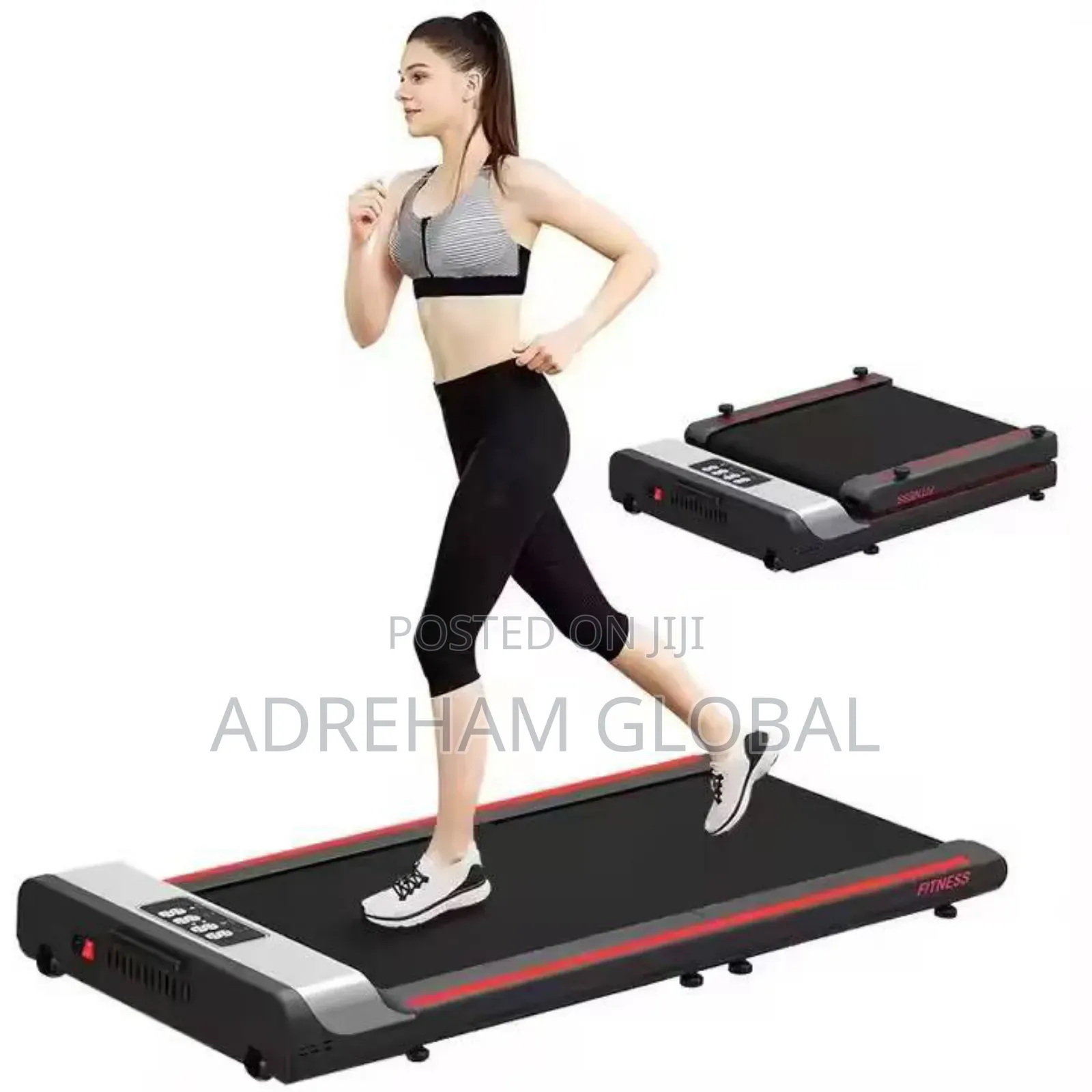 Portable Fitness Smart Walking Pad Treadmill Led Display Incline