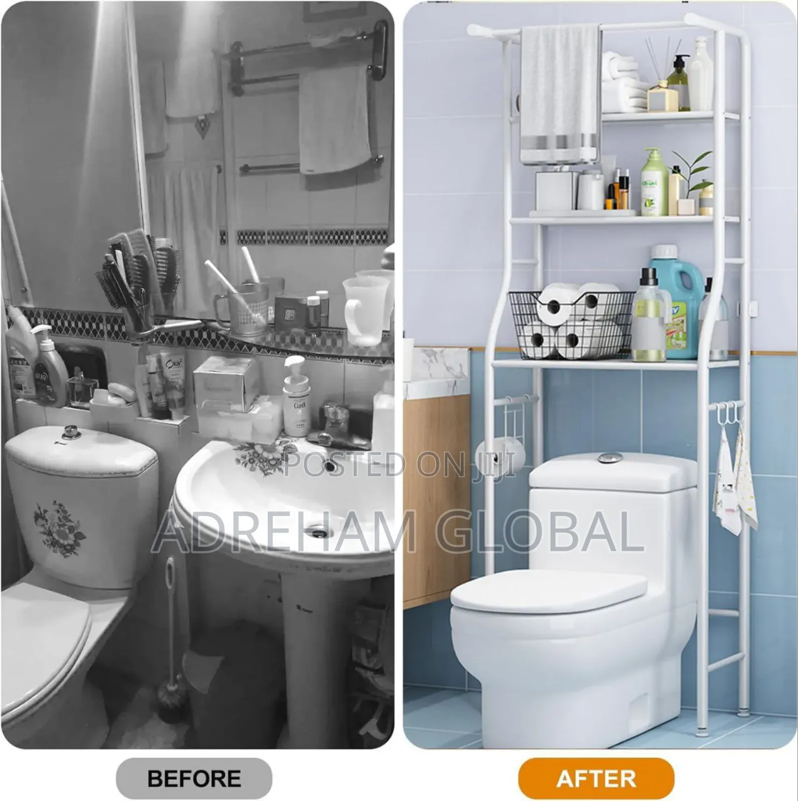 Toilet Rack With Towel Bar