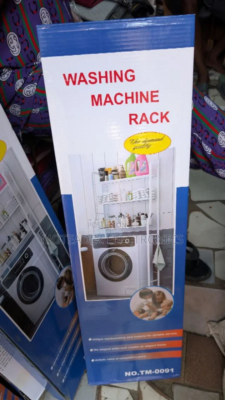 65cm Width High Quality Steel Over the Washing Machine Rack Organiser