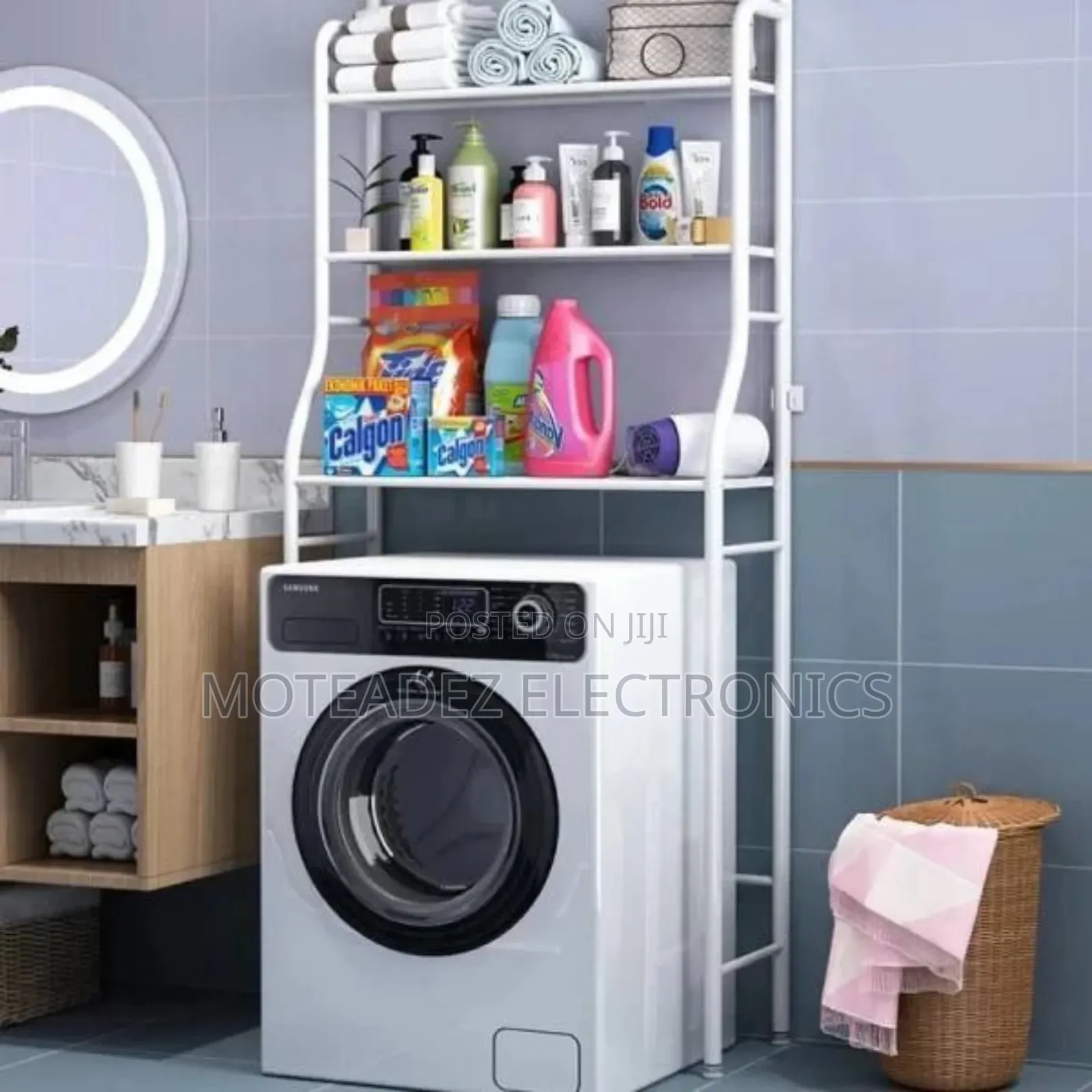 65cm Width High Quality Steel Over the Washing Machine Rack Organiser