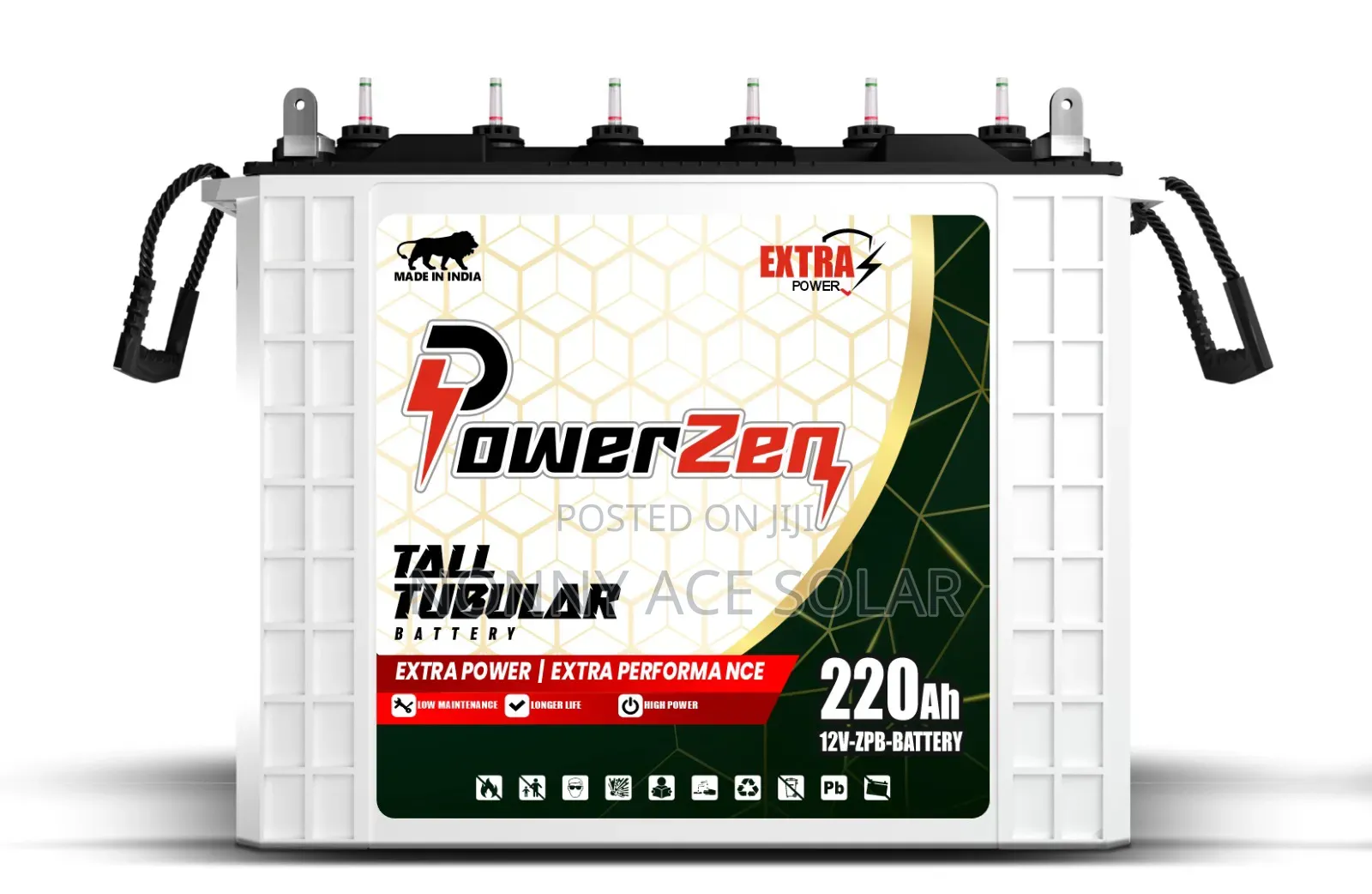 Power Zen 220ah Tubular Battery