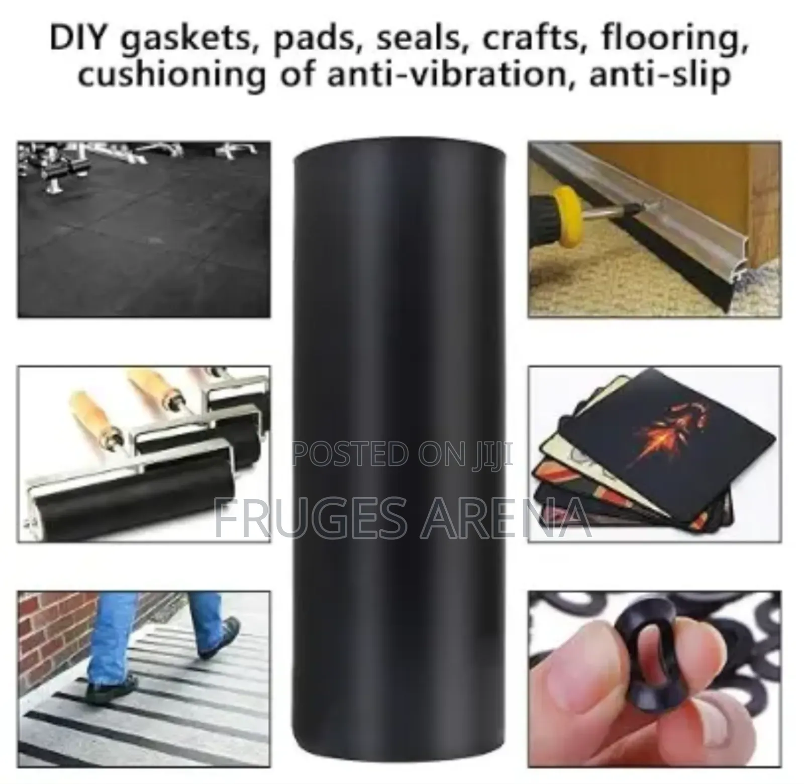 Product Name: Black NBR Rubber Sheet – 2mm × 1.2m × 10m (30% Nbr)