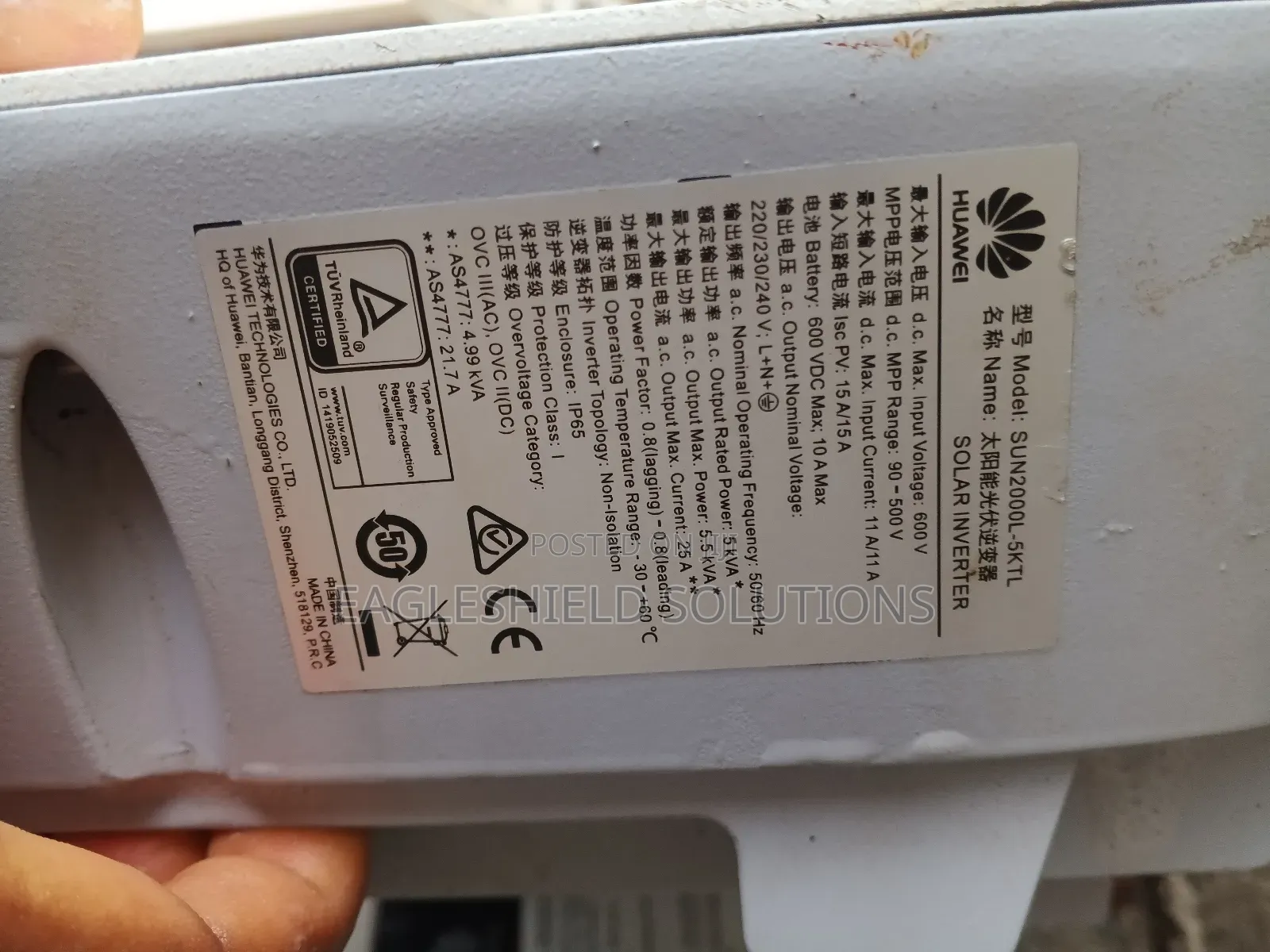 Huawei Sun2000l -5ktl Hybrid Inverter