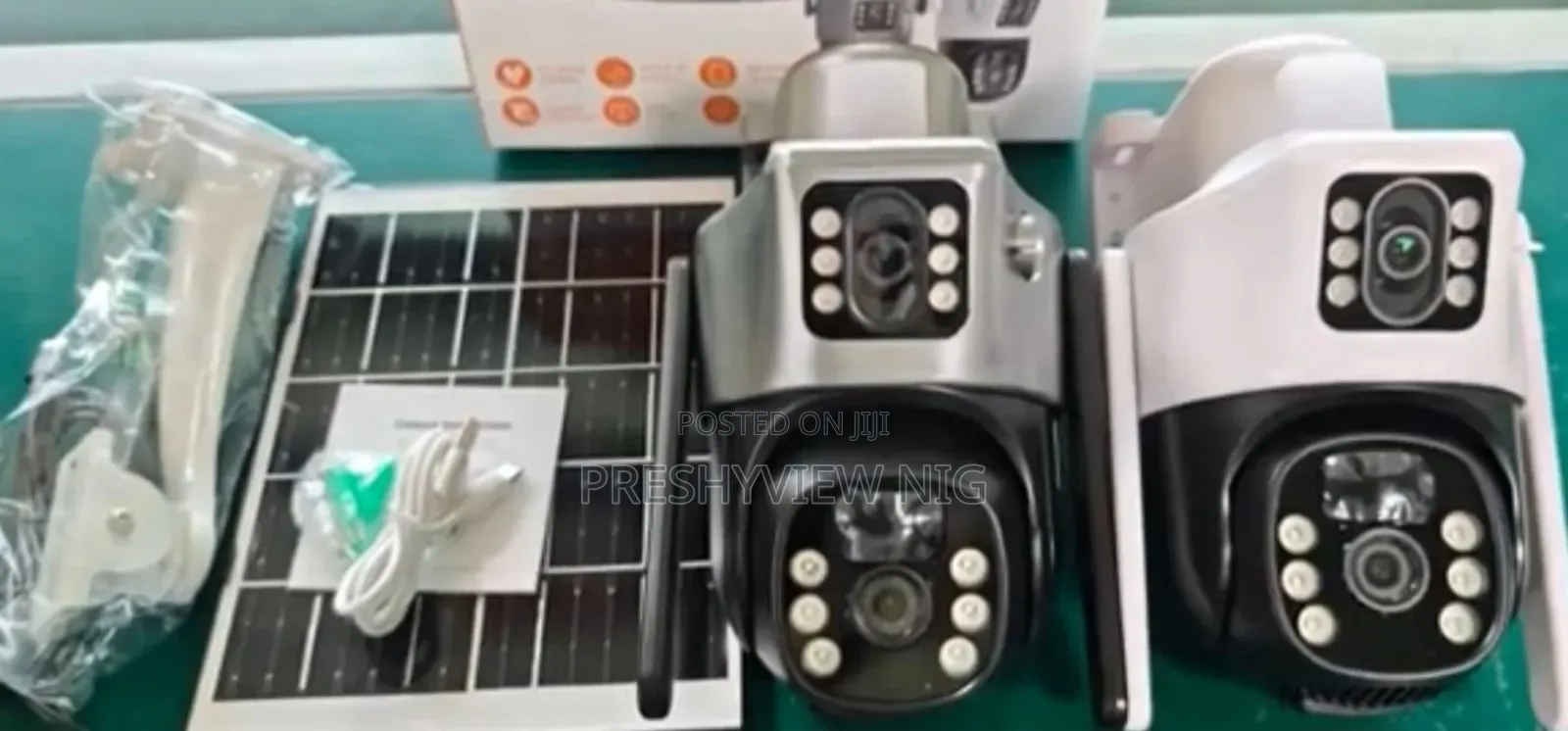 Wireless Dual Lens CCTV Camera