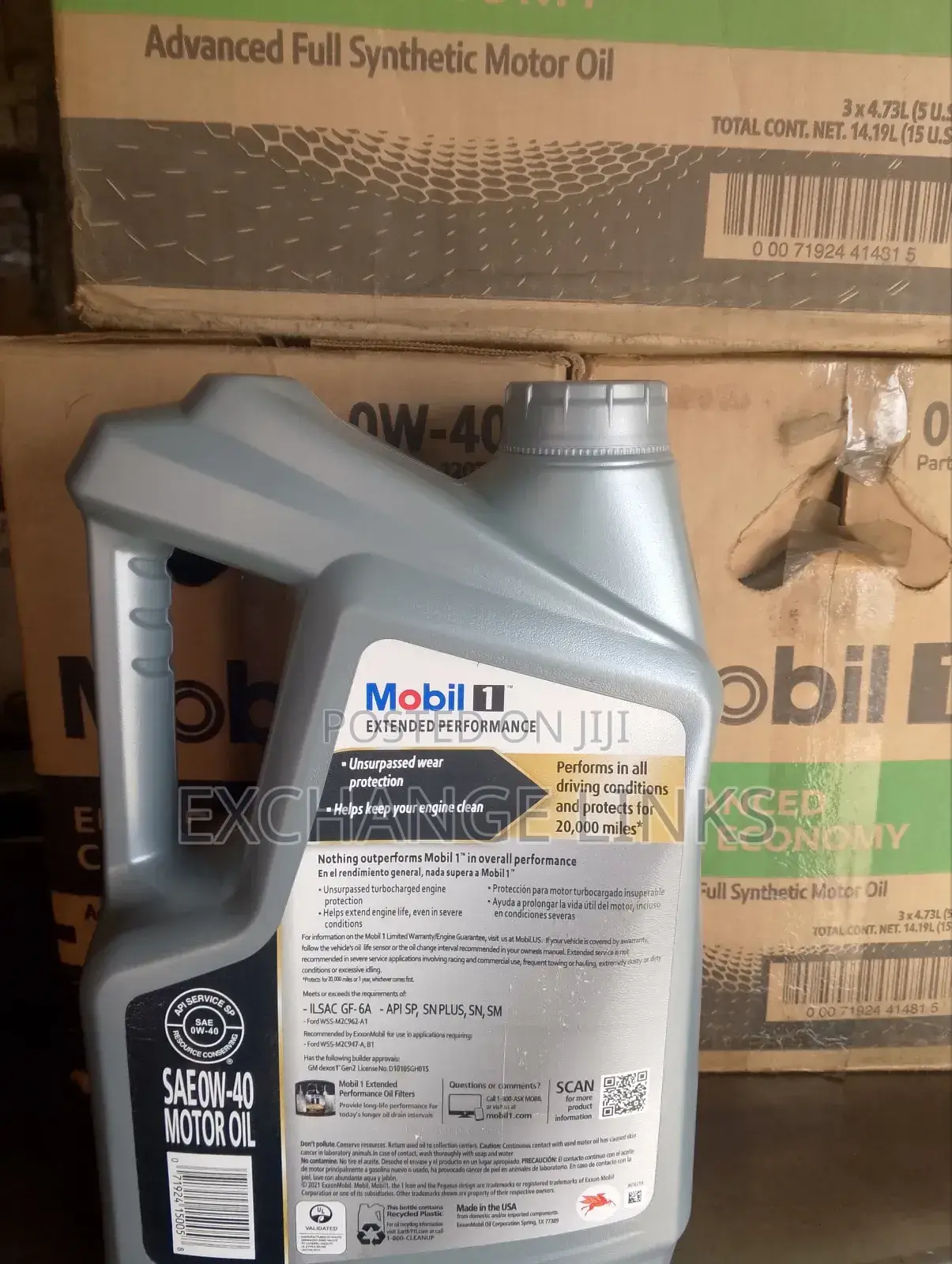 Genuine 0w-40 Mobil 1 5l.