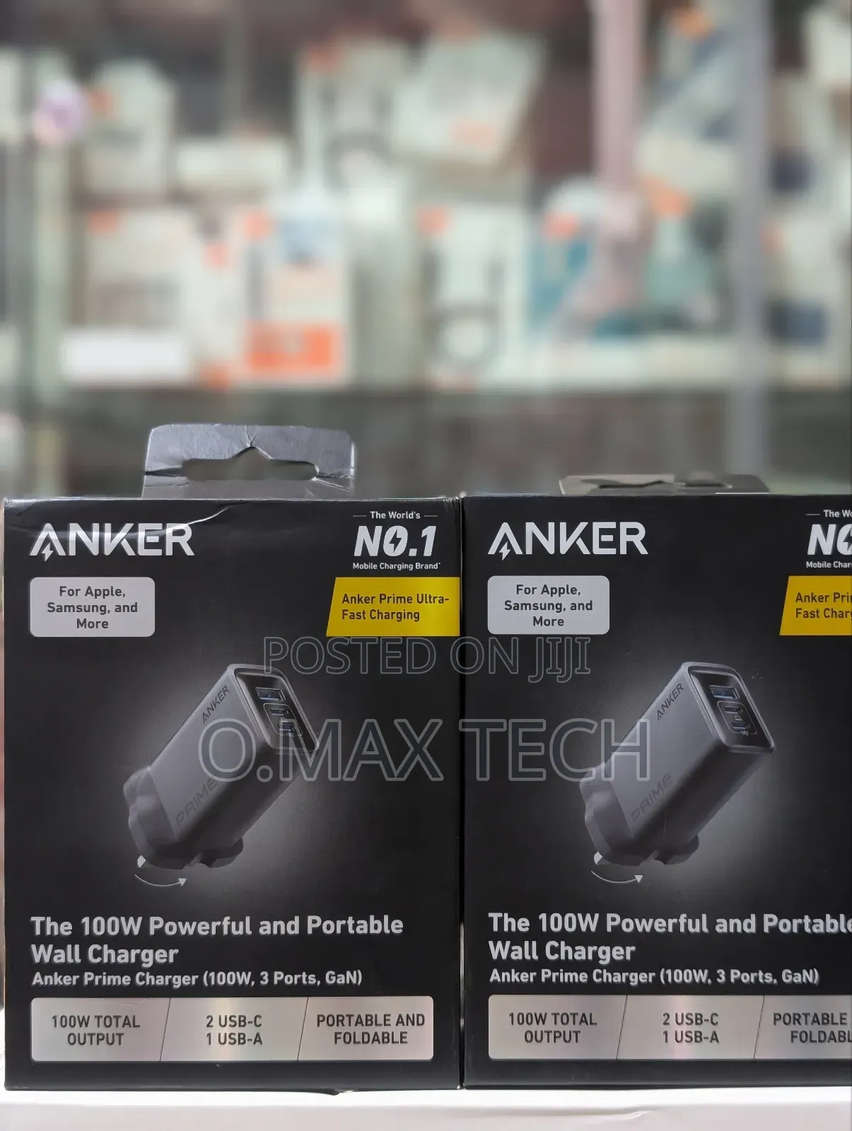 Anker Prime Charger 100w, 3 Ports, Gan
