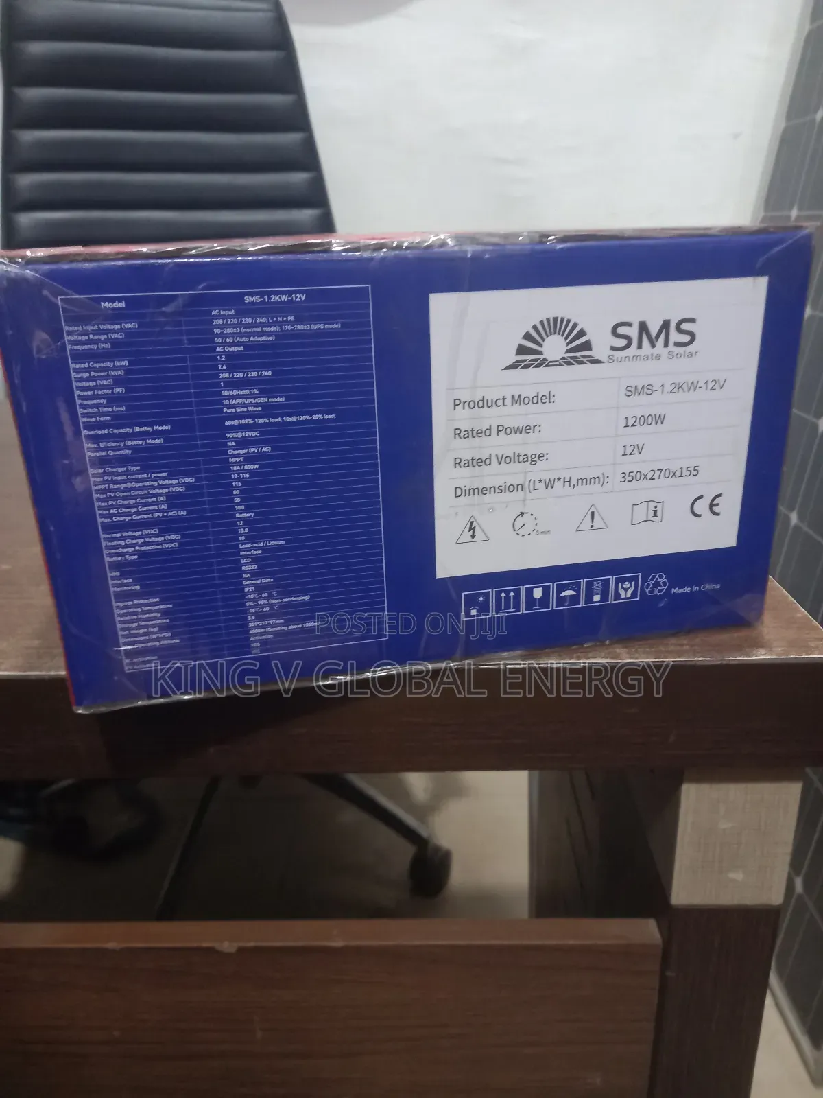 SMS Solar 1.2kw/12v Hybrid Inverter