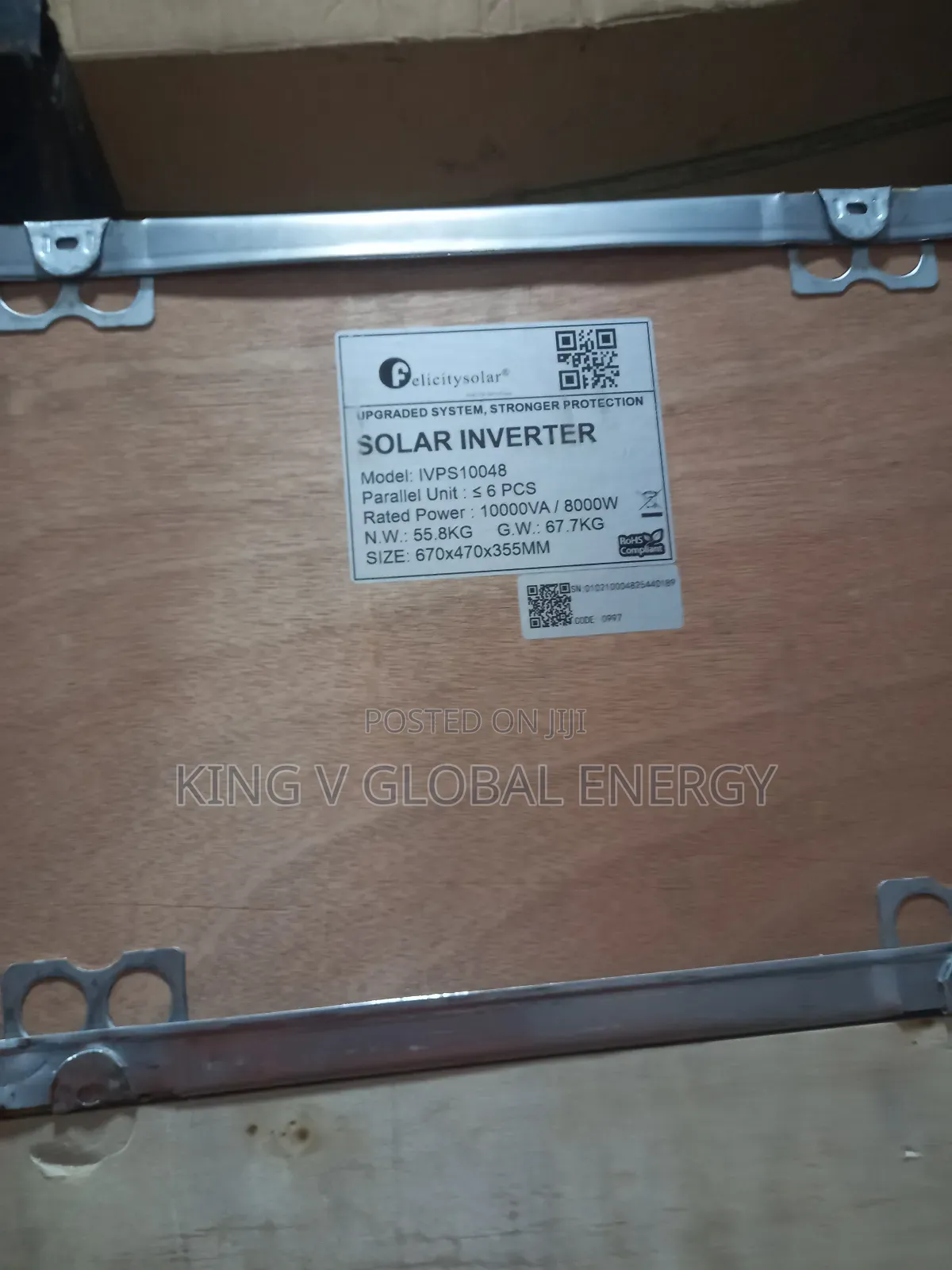 Felicity Solar 10kva/48v Ivps Pure Sine Wave Inverter