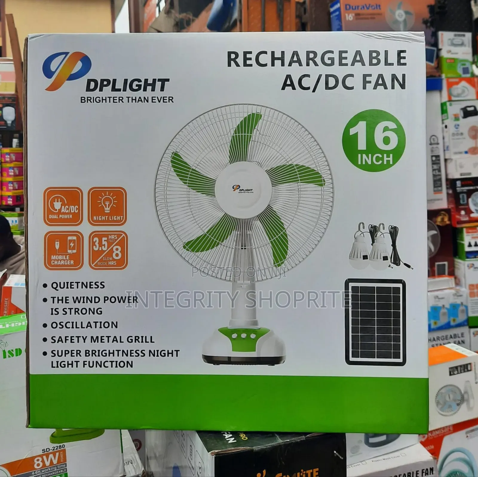 16inch Dplight Rechargeable Fan