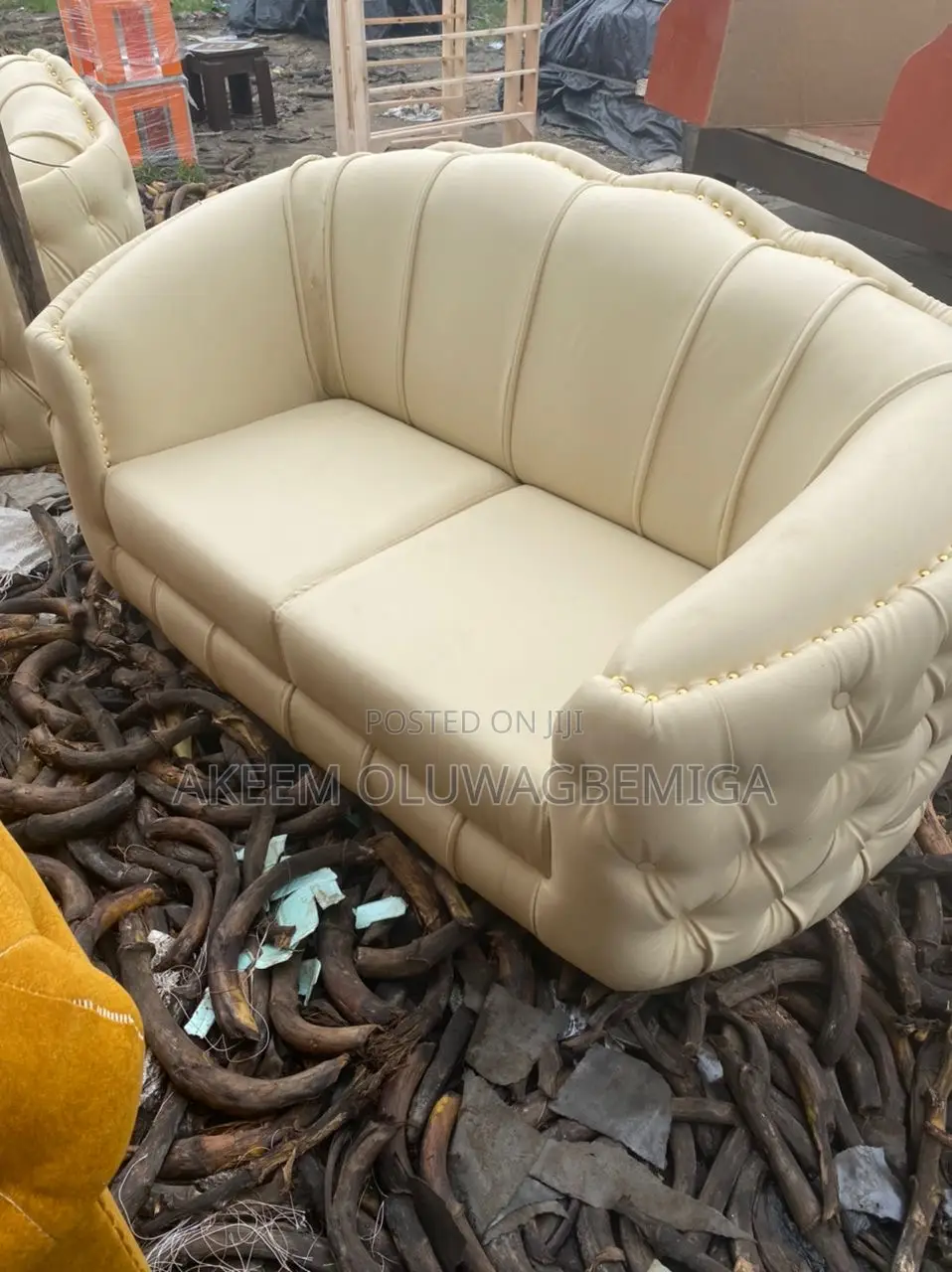 Double Seater Leather Chair