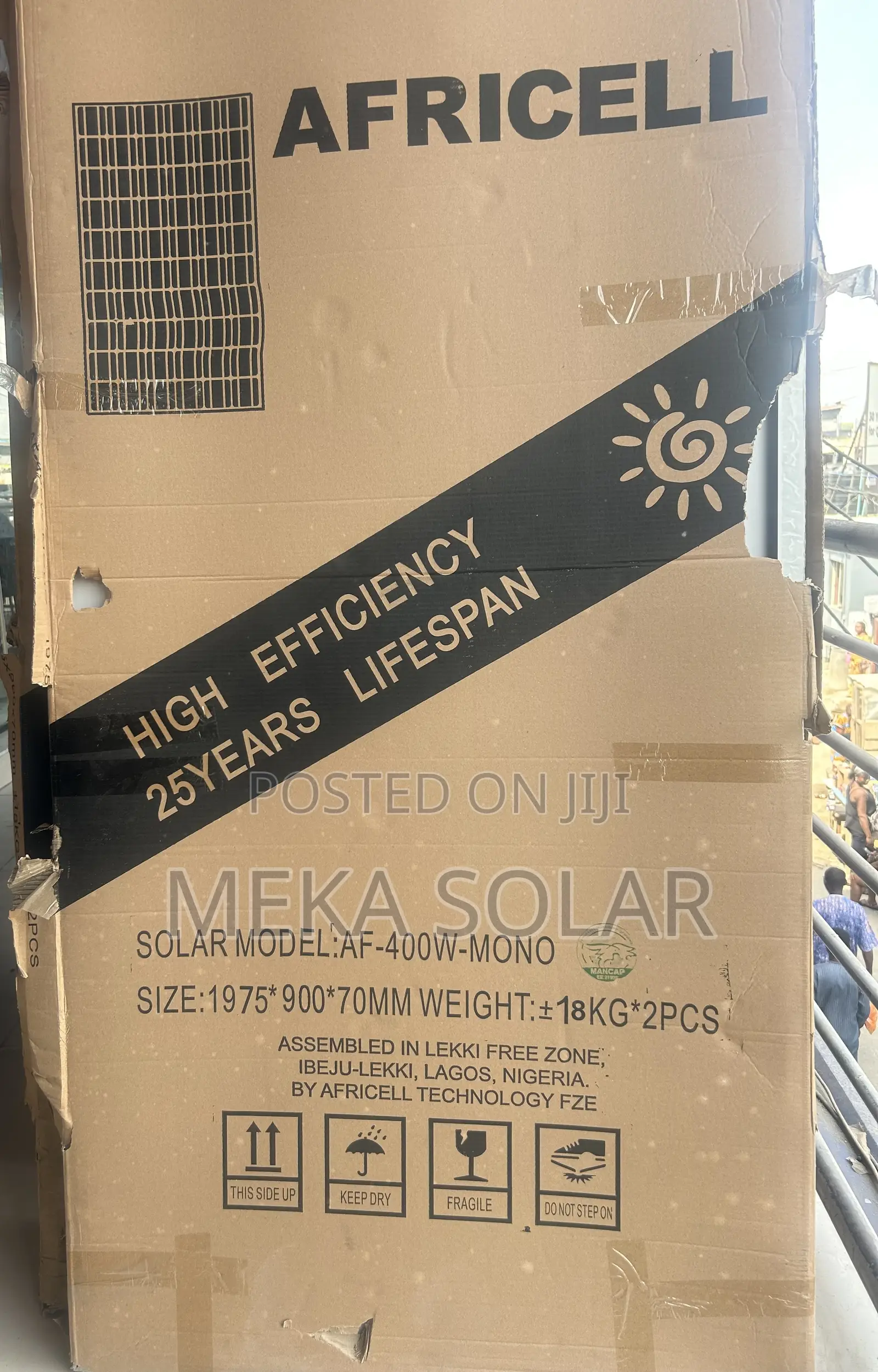 Africell 400w Mono-Crystalline Solar Panel