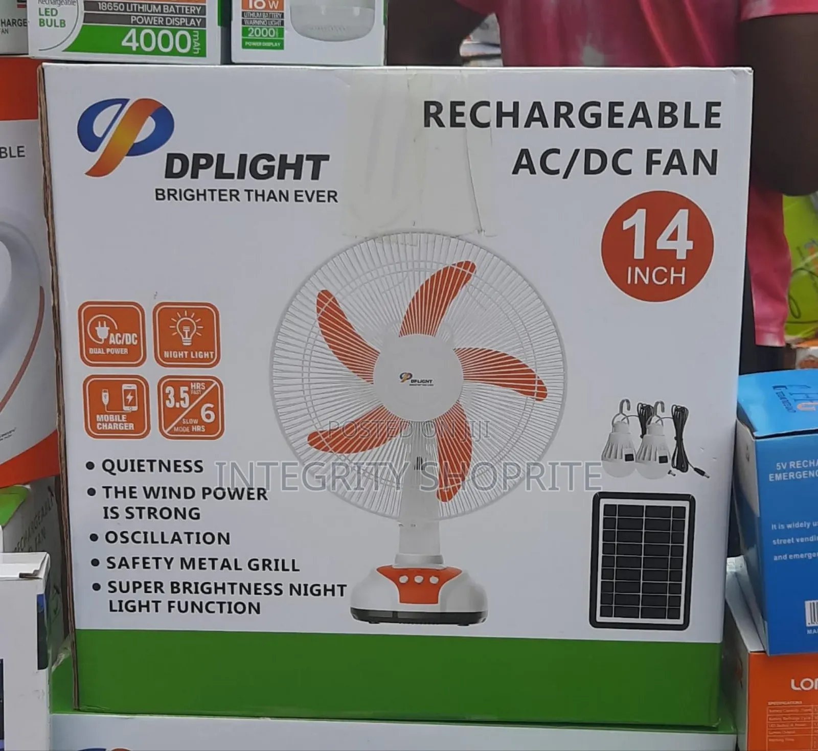 14inch Dplight Rechargeable Fan