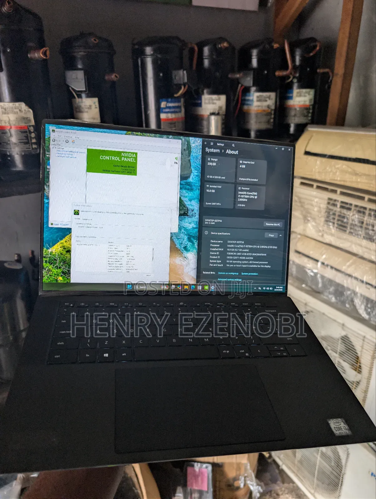 Laptop Dell XPS 15 9500 16GB Intel Core i7 SSD 512GB