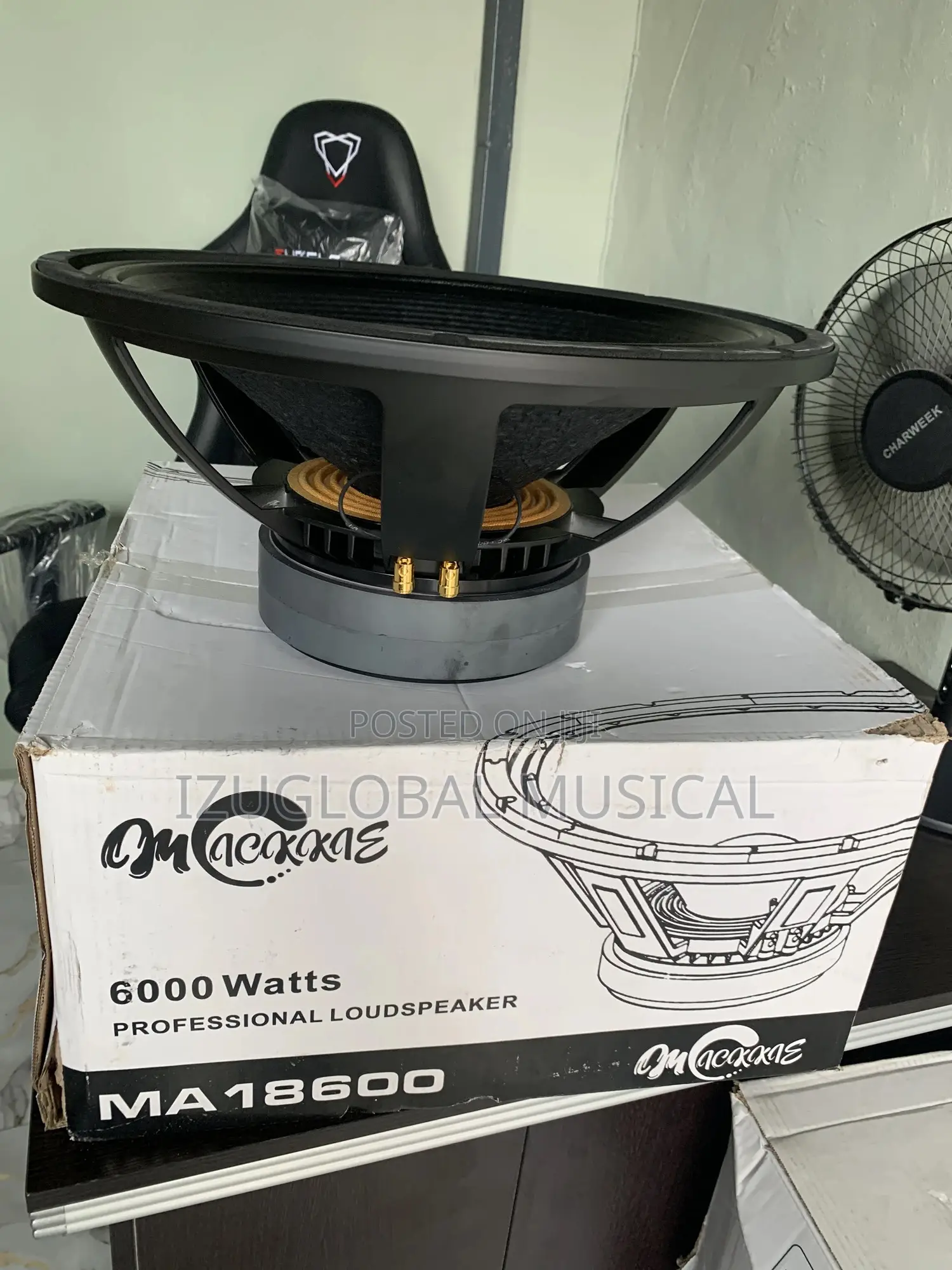 Mackkie Ma18600/ 6000watts Naked Double Magnets Speaker