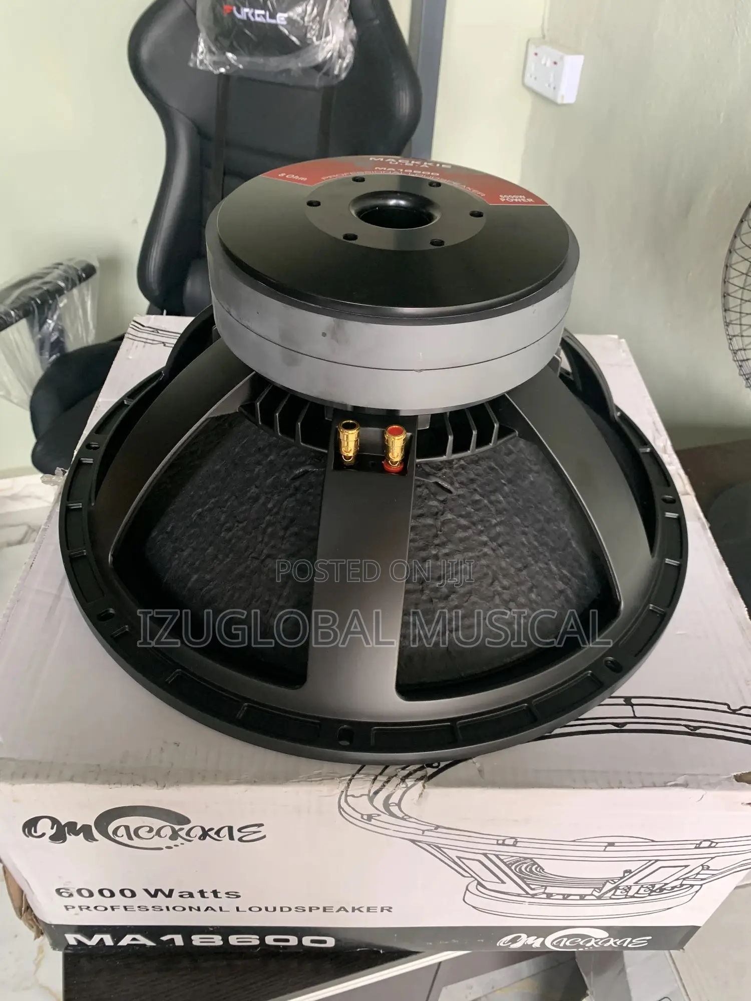 Mackkie Ma18600/ 6000watts Naked Double Magnets Speaker