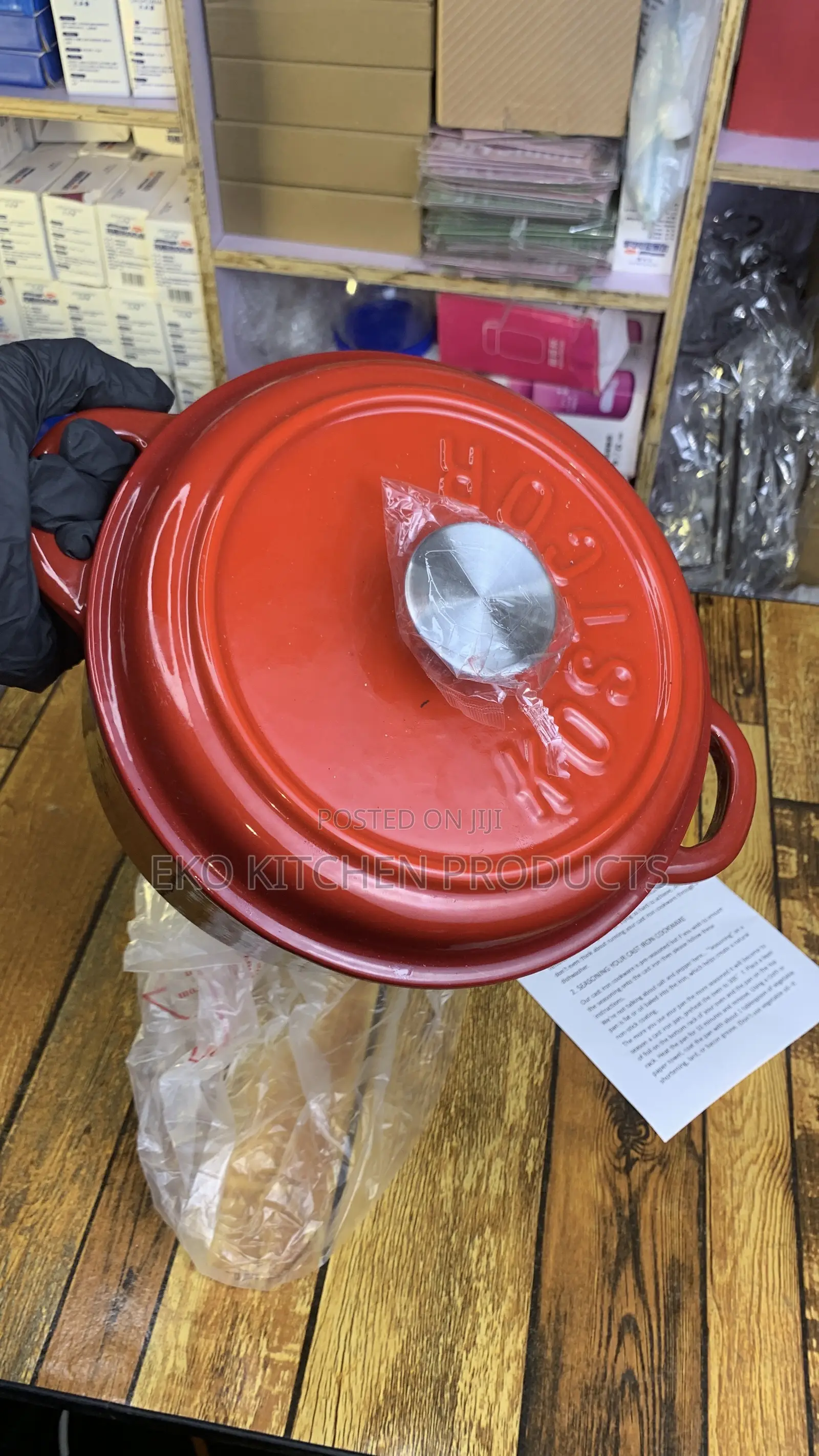 Single Cast Iron Cookware Pot