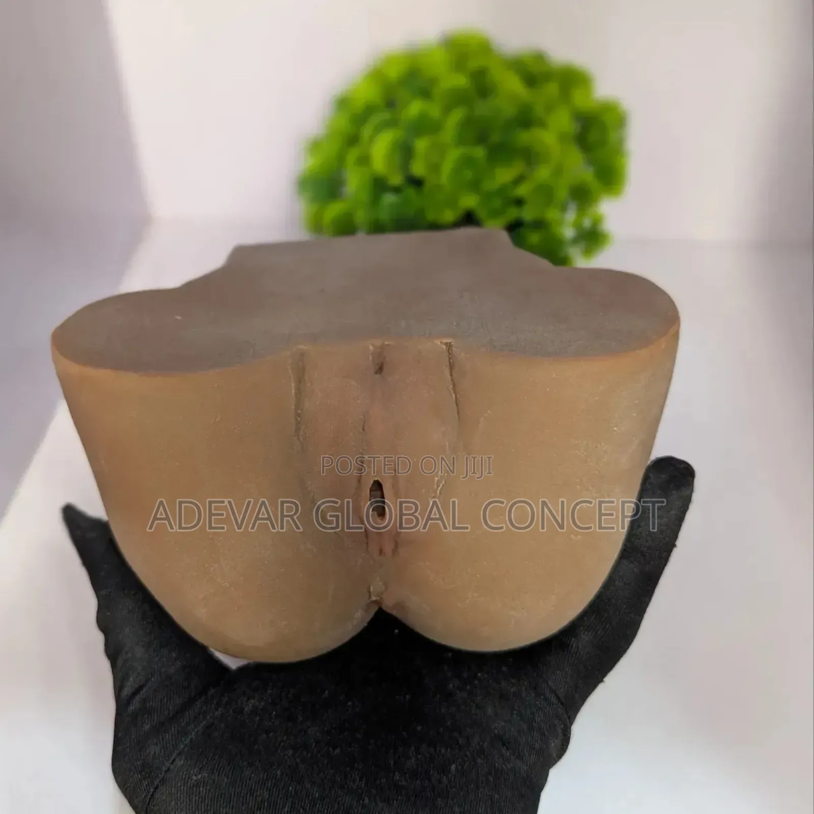 18cm Brown Male Manual Masturbator Pussy Sex Toy for Men