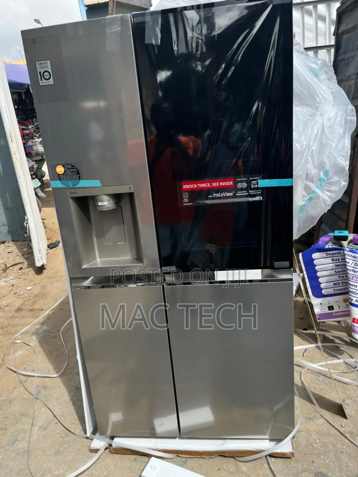 Lg Side By Side 2 Doors  Refrigerator Knock Knock