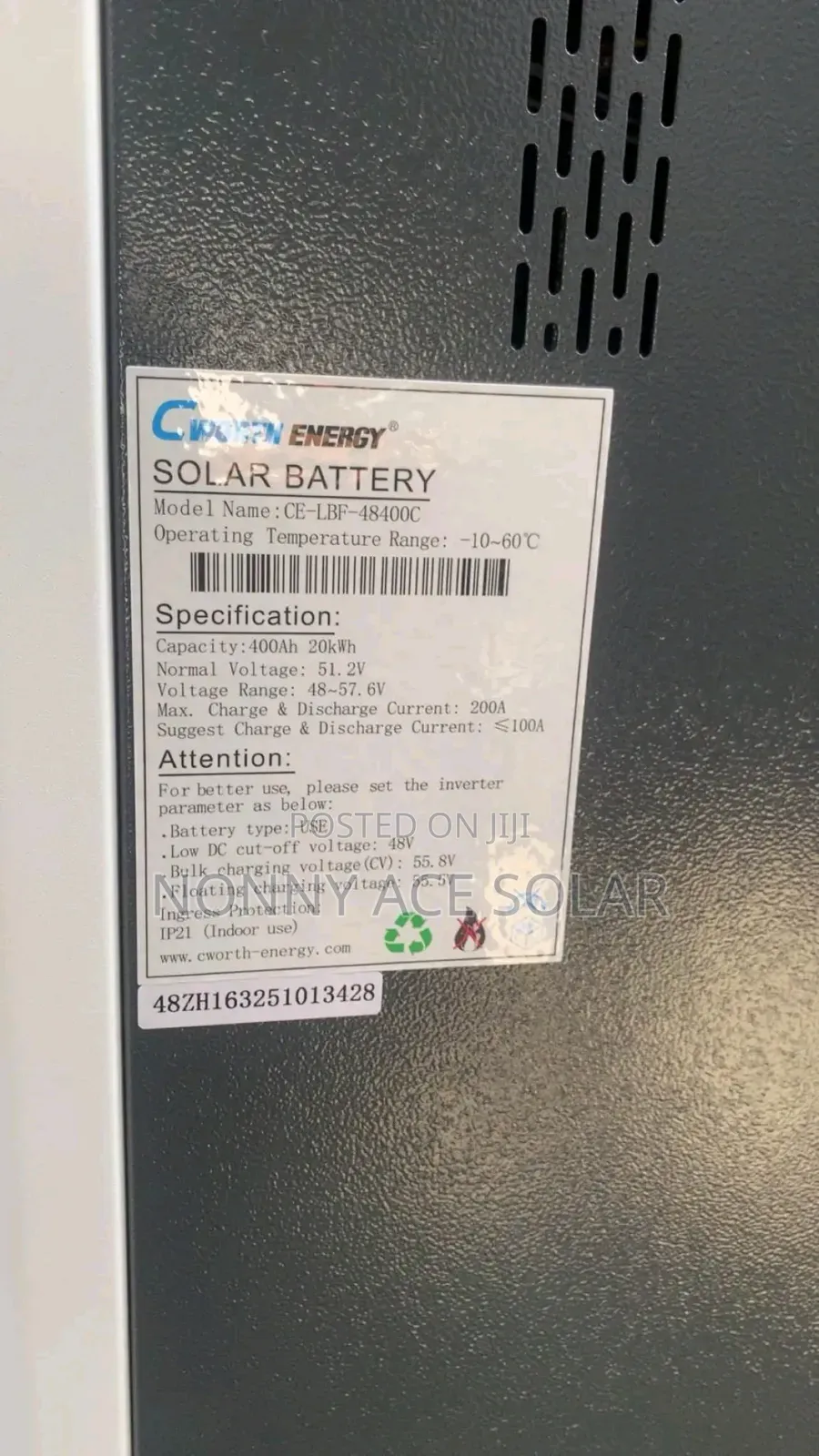 Cworth 20kwh Lithium Battery New Design
