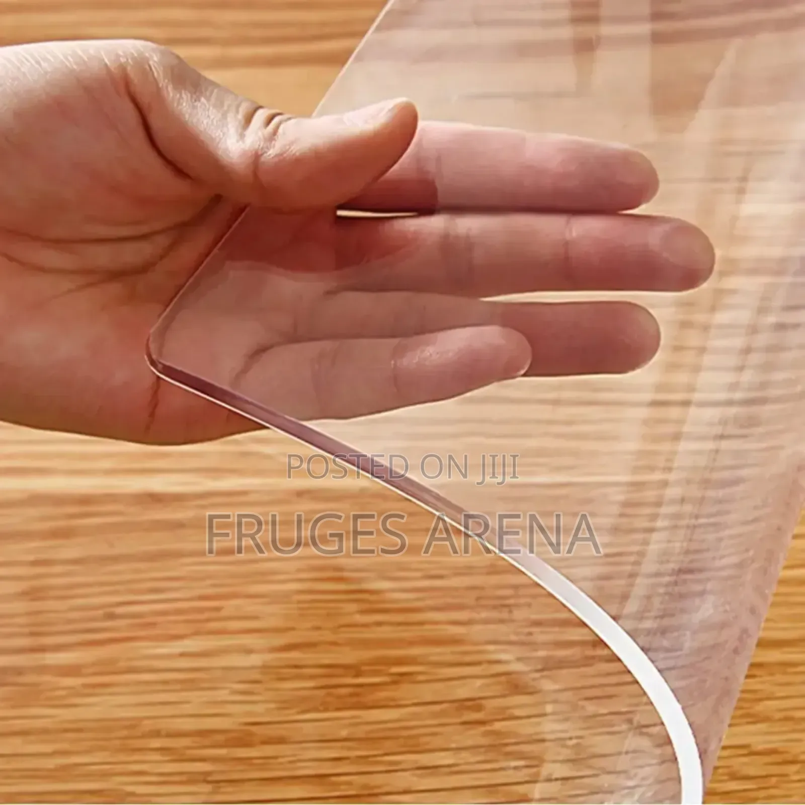 2mm Clear PVC Table Protector 1000x1800mm – Heavy Duty Dop Grade