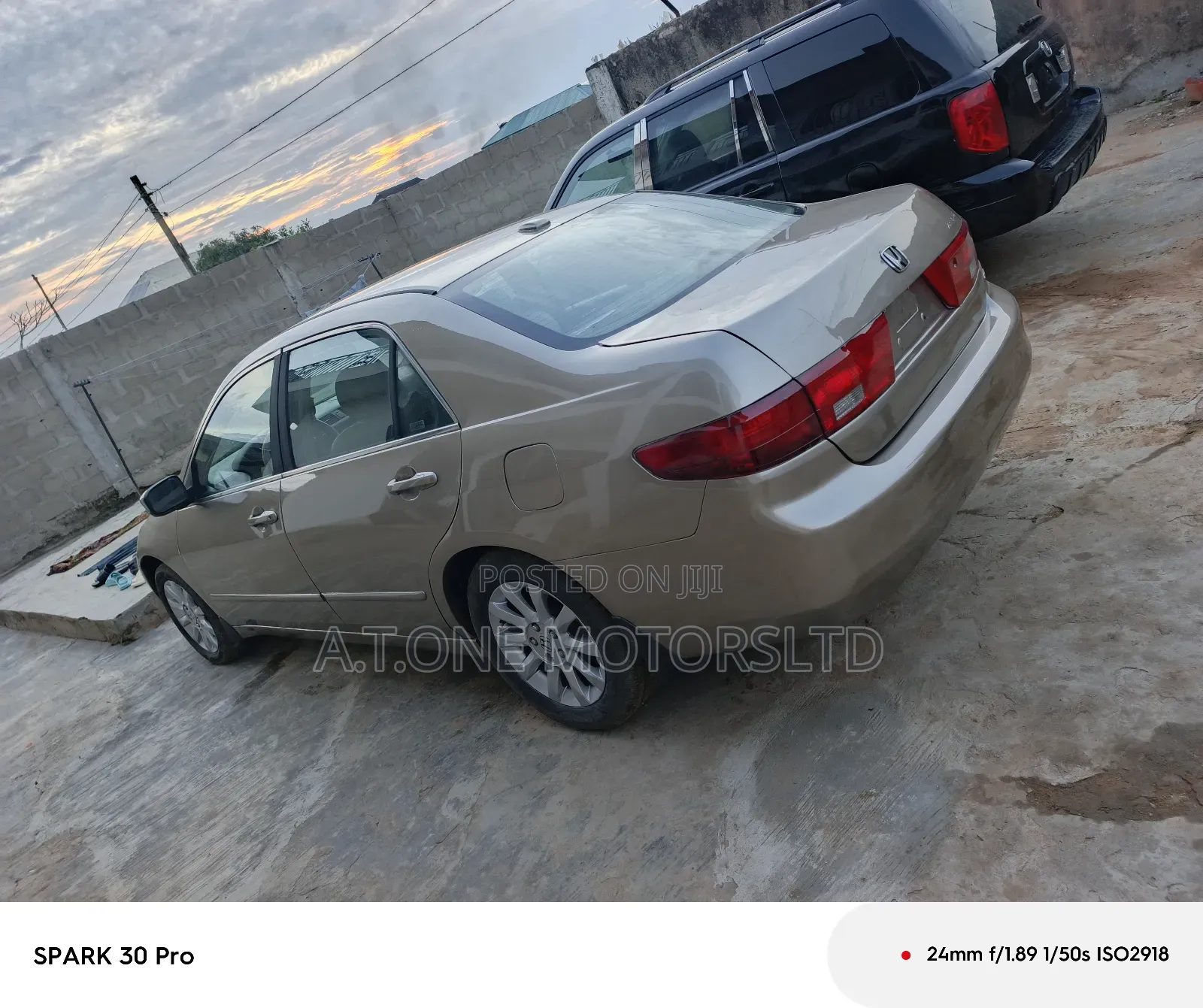 Honda Accord Coupe EX V6 2005 Gold
