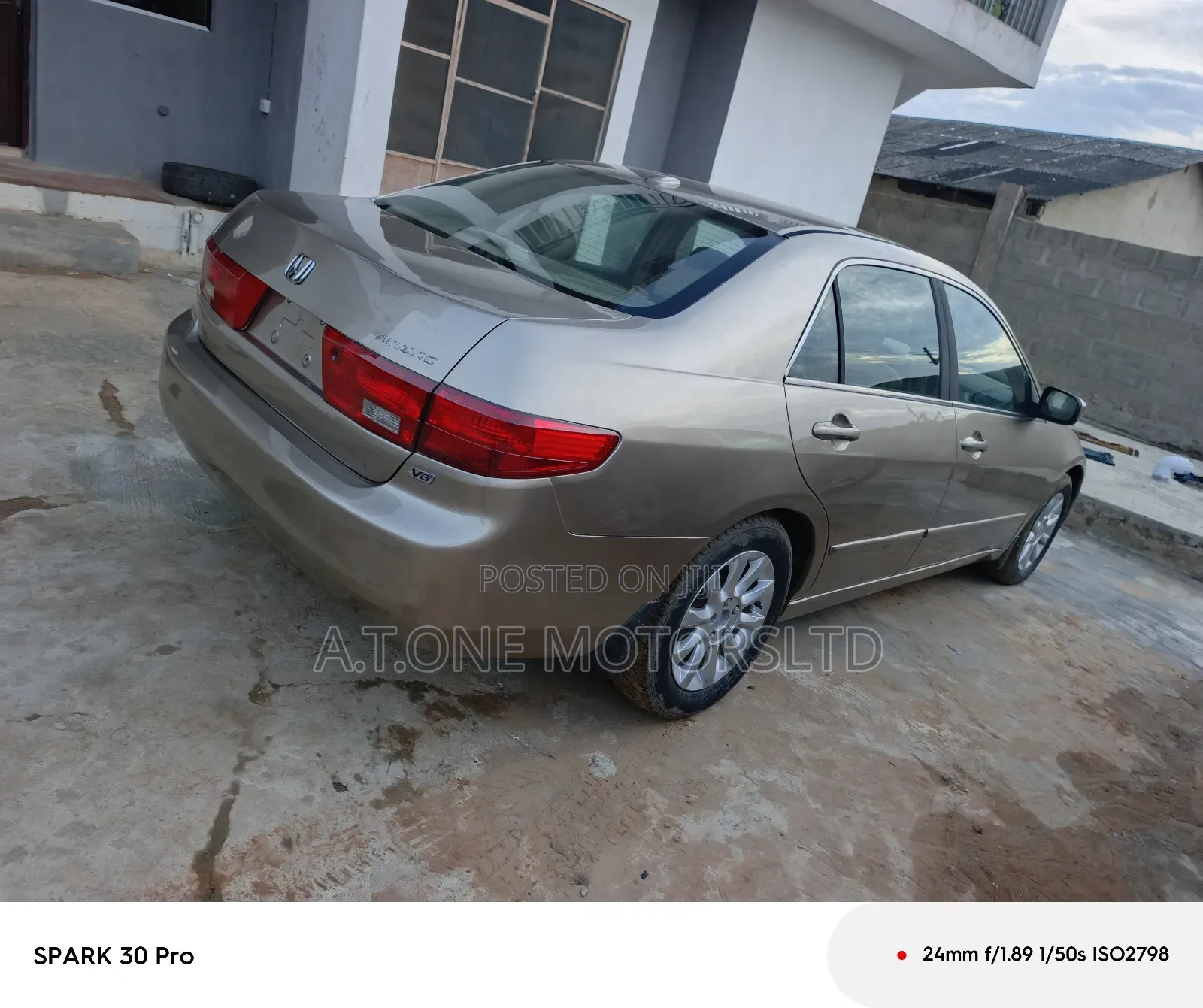 Honda Accord Coupe EX V6 2005 Gold