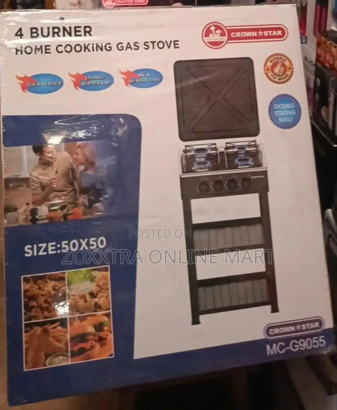 Crown Star 4 Burner Home Cooking Gas Stove