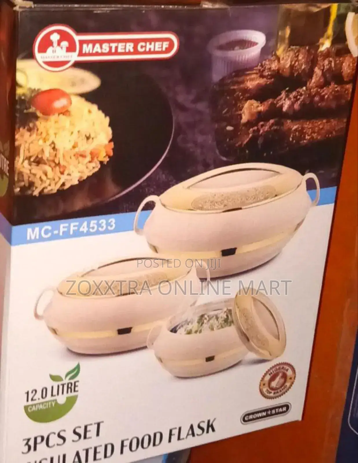 Master Chef 3pcs Set Insulated Food Flask