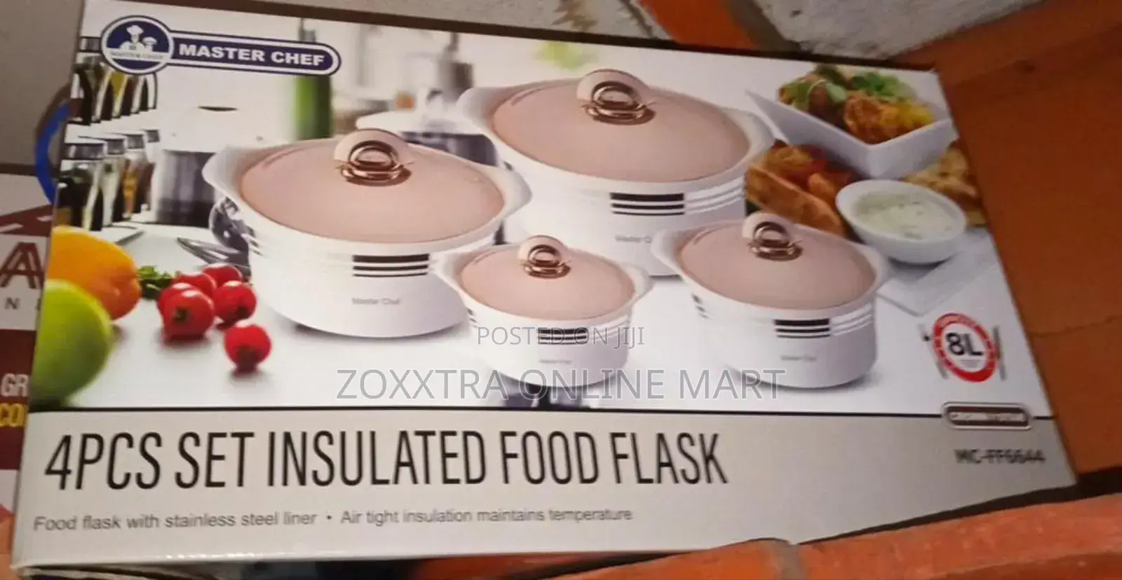 Master Chef 4pcs Set Insulated Food Flask