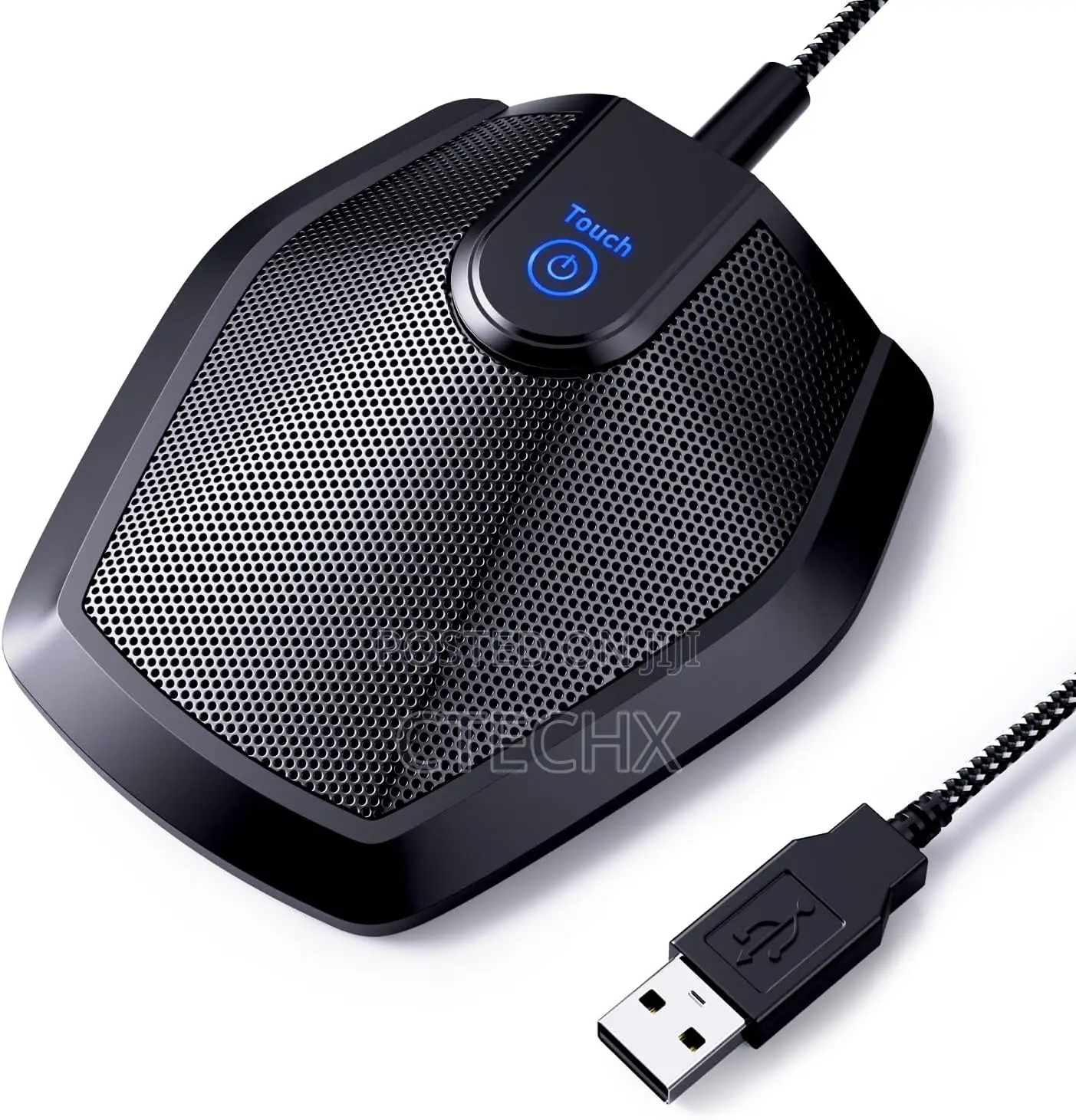 Conference Usb Microphone, Omnidirectional Condenser Pc Mic for Video