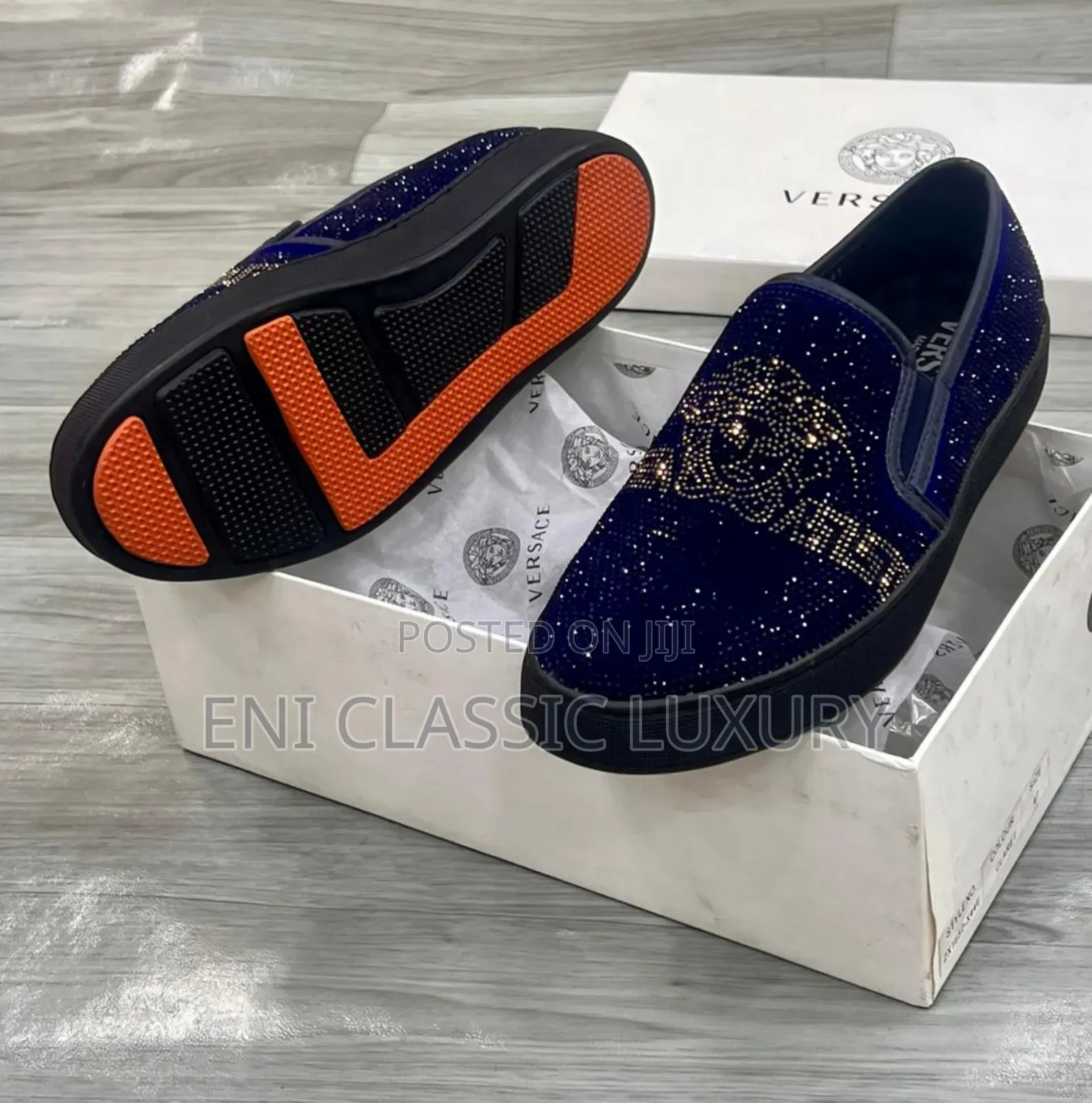 Best Quality Luxury Men's Shoes Collection Versace Well Banded Package