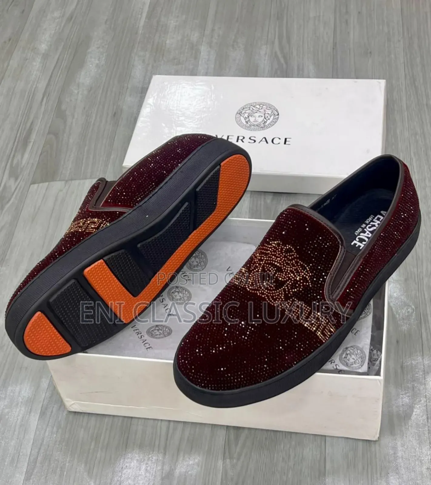 Best Quality Luxury Men's Shoes Collection Versace Well Banded Package