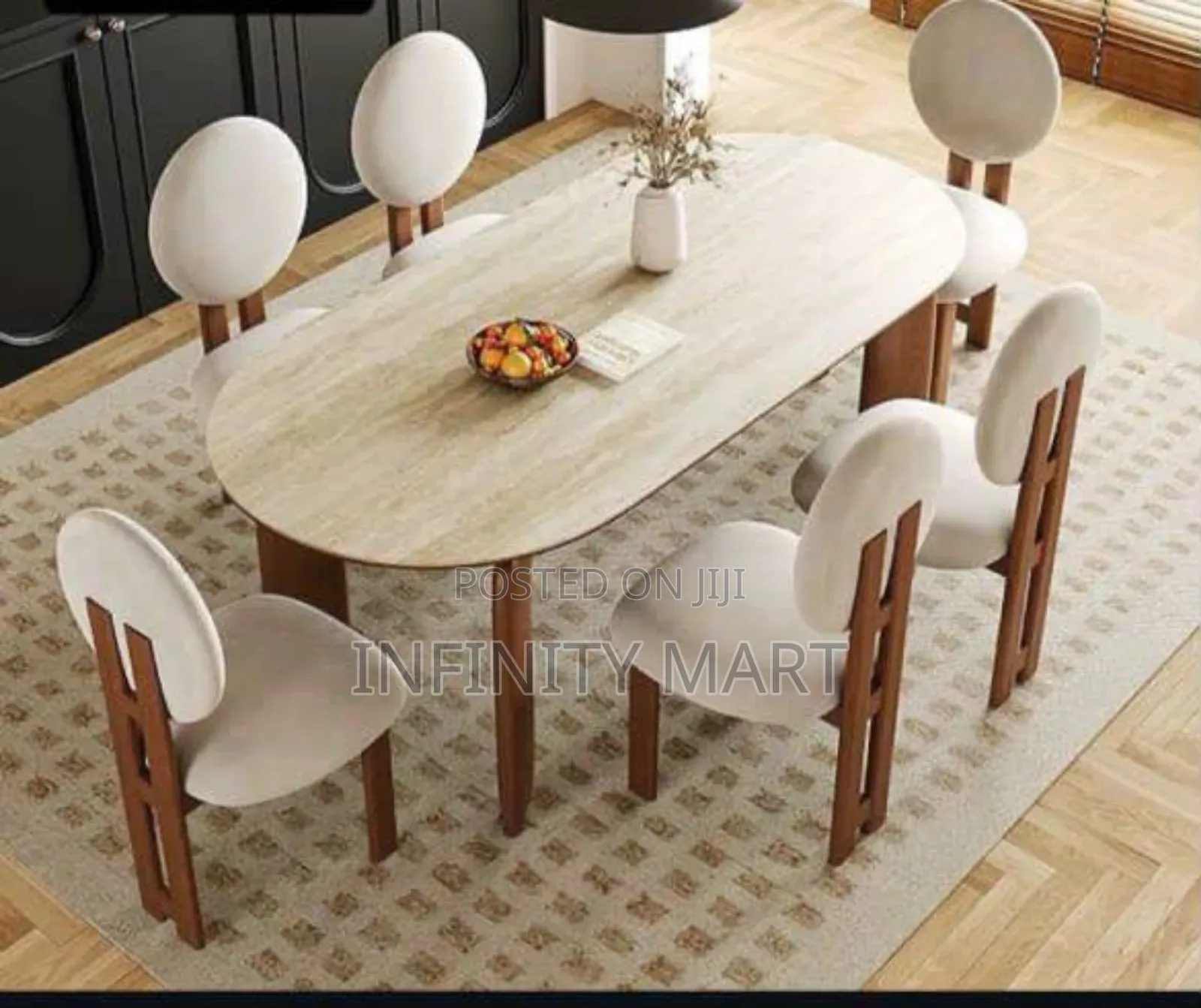 Sleek 6 Seater Marble Dinning