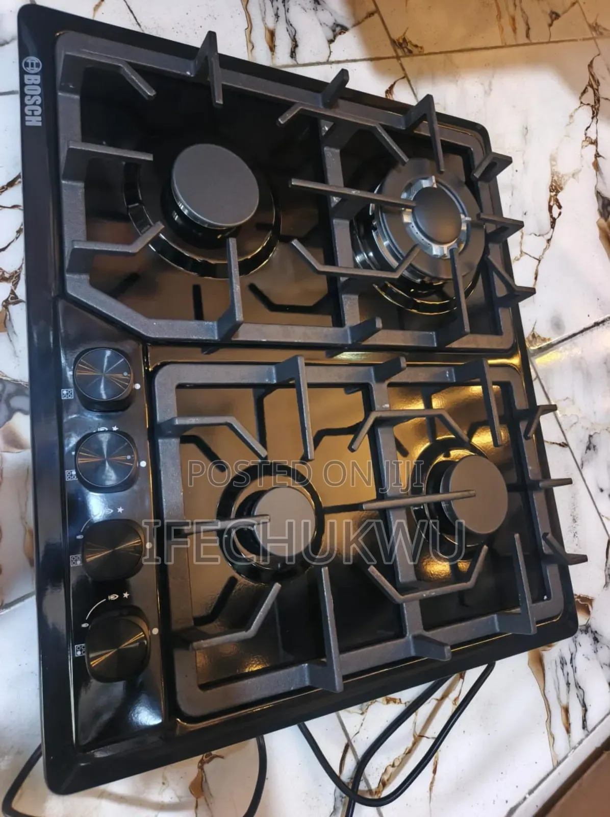Original Bosch Built-in Luxury Blueflame Light 4 Face Gas Cooker Hob
