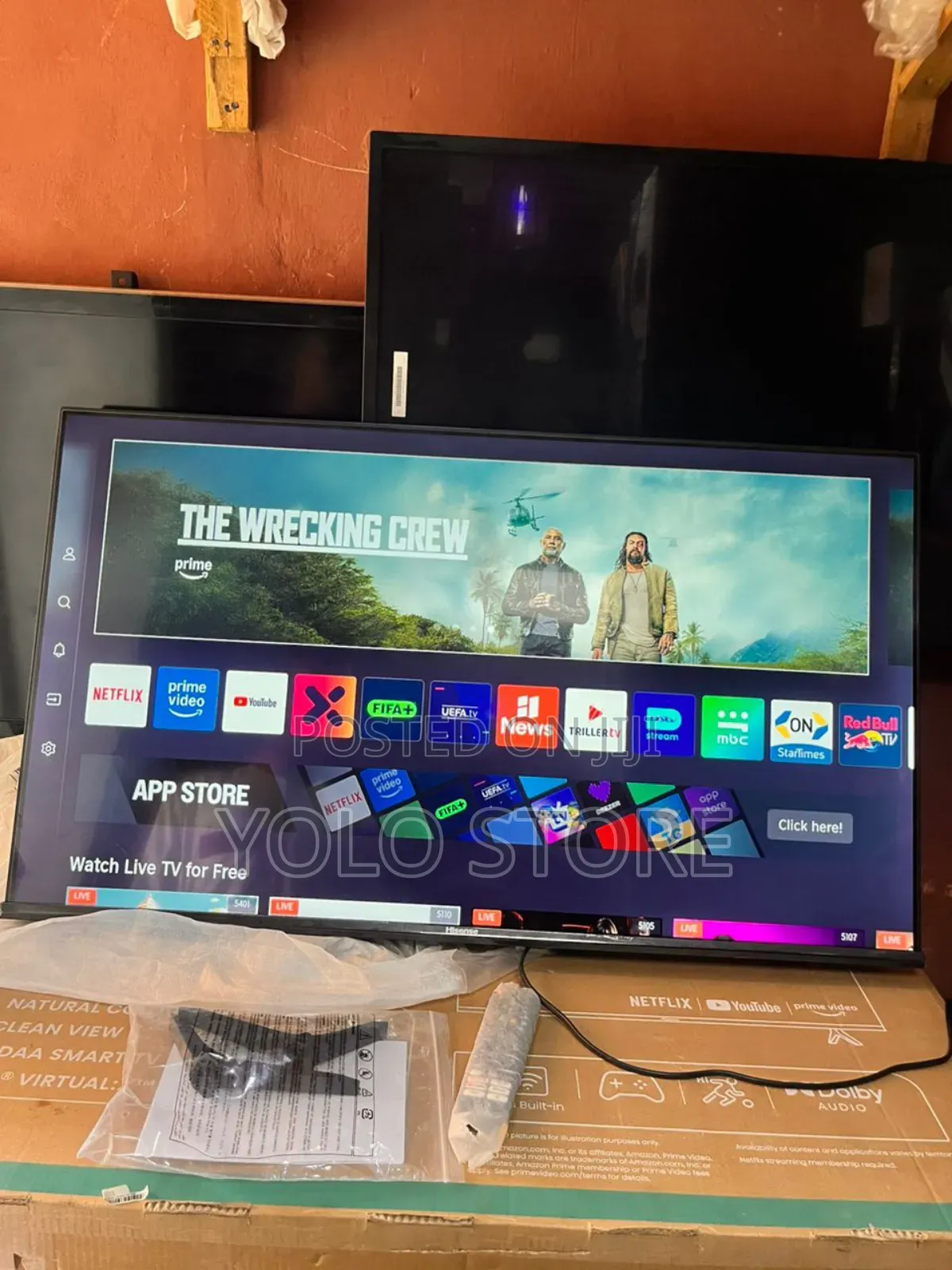 Original Hisense 43 Inch Smart Tv Freamless Bran New