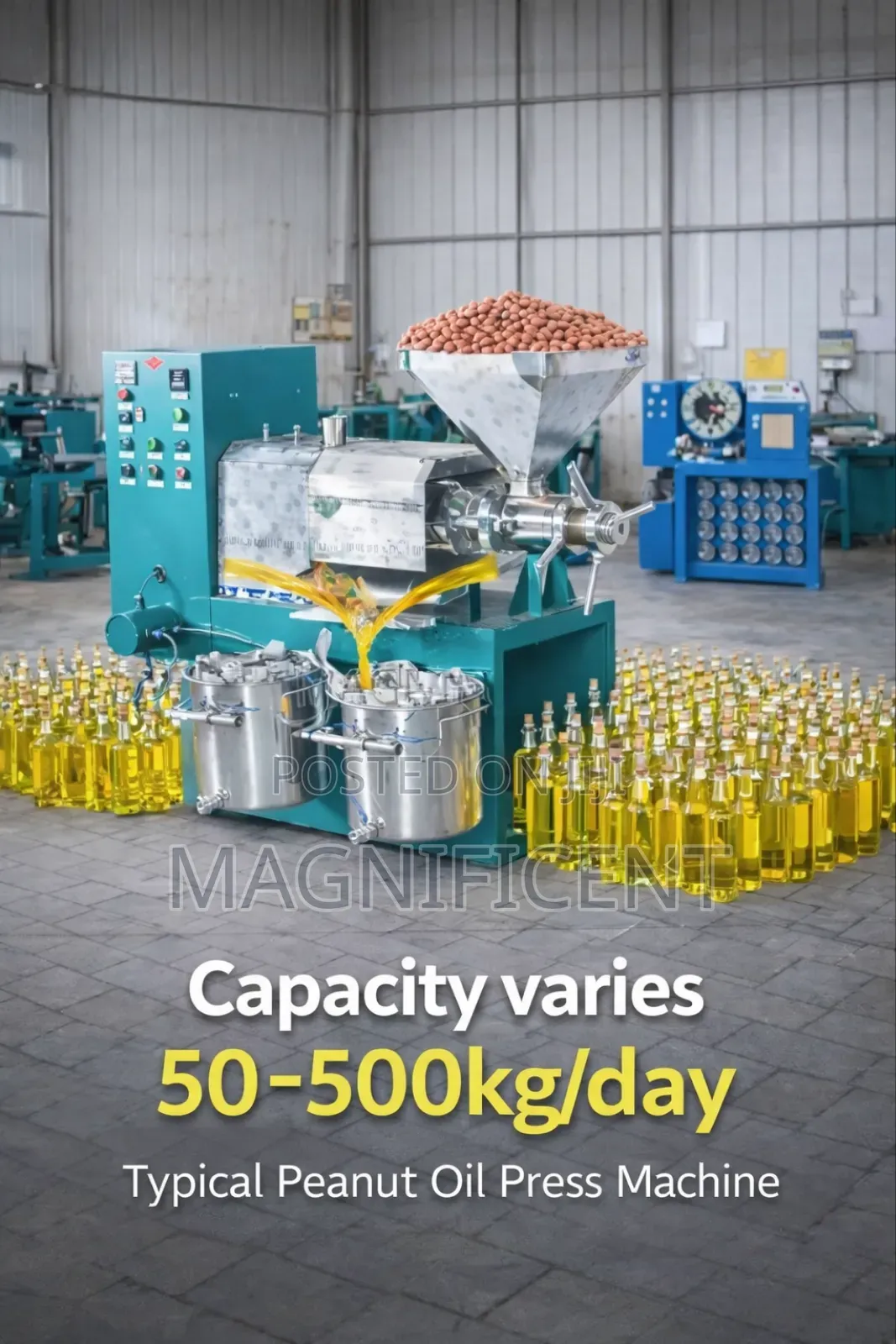 Industrial Peanut Oil Press Machine – High Production Capacity