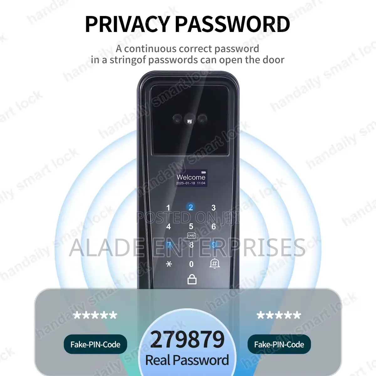 Tuya Digital Smart Key Biometric Fingerprint Intercom Smart Door Lock
