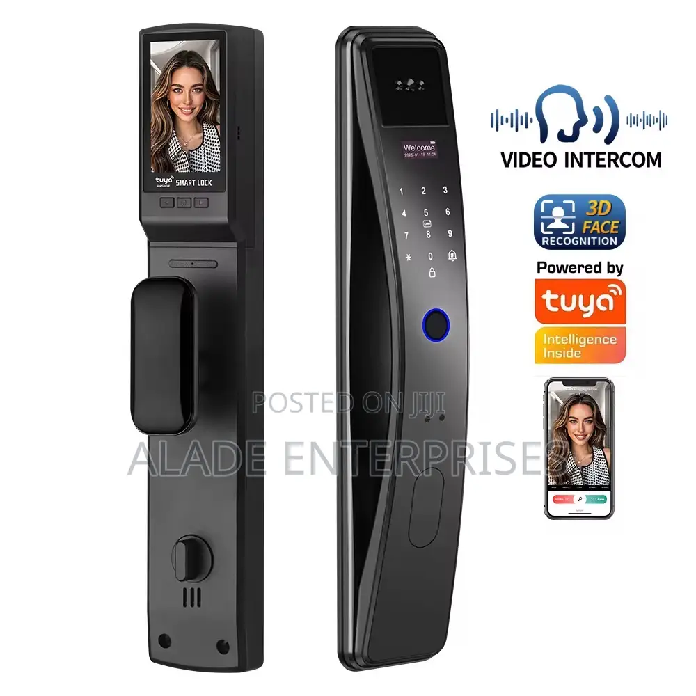 Tuya Digital Smart Key Biometric Fingerprint Intercom Smart Door Lock