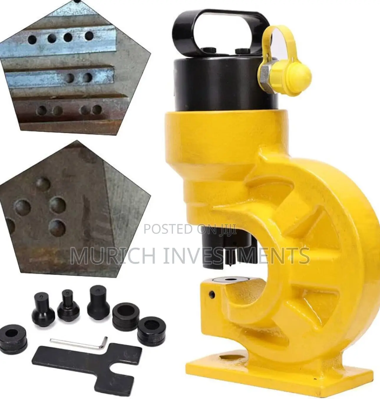 Hydraulic Knockout Kit Ch-60 - 31t Sheet Hole Punching Tool With Pump