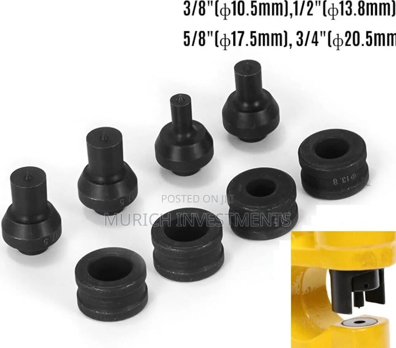 Hydraulic Knockout Kit Ch-60 - 31t Sheet Hole Punching Tool With Pump