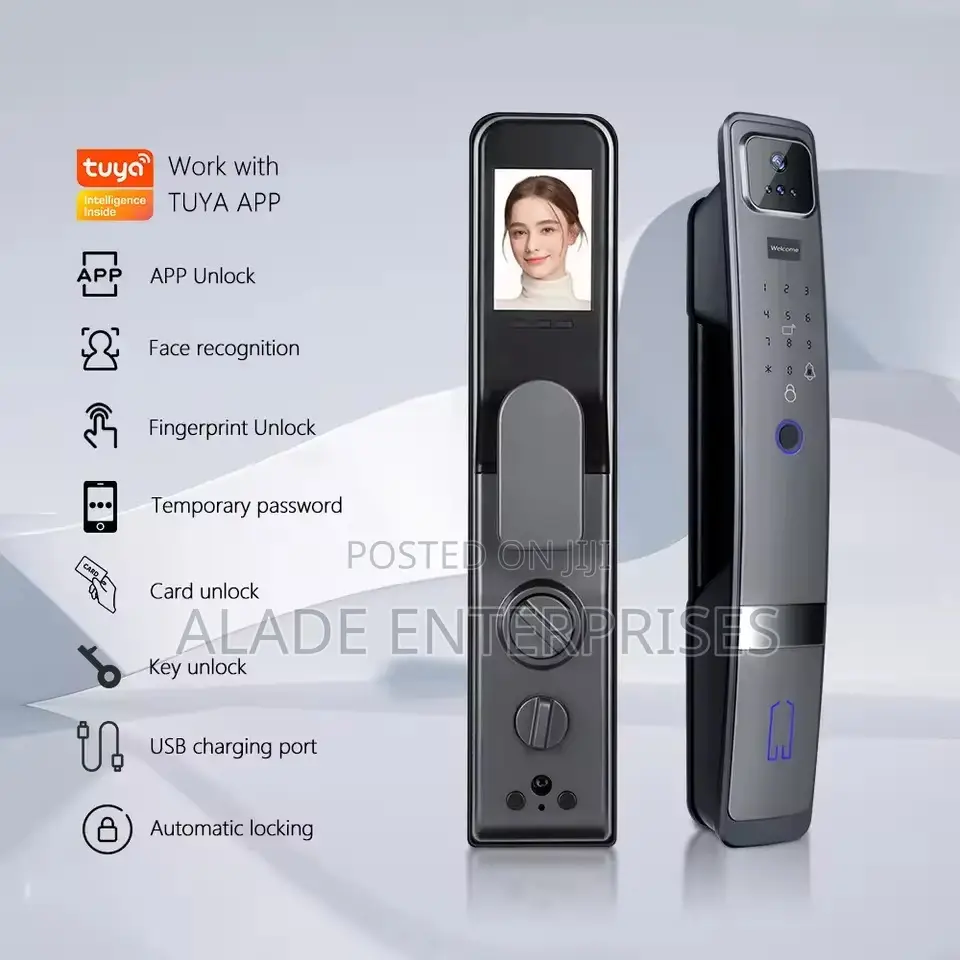 Smart Door Lock Fingerprint Handle Digital Keyless Lock Smart Key