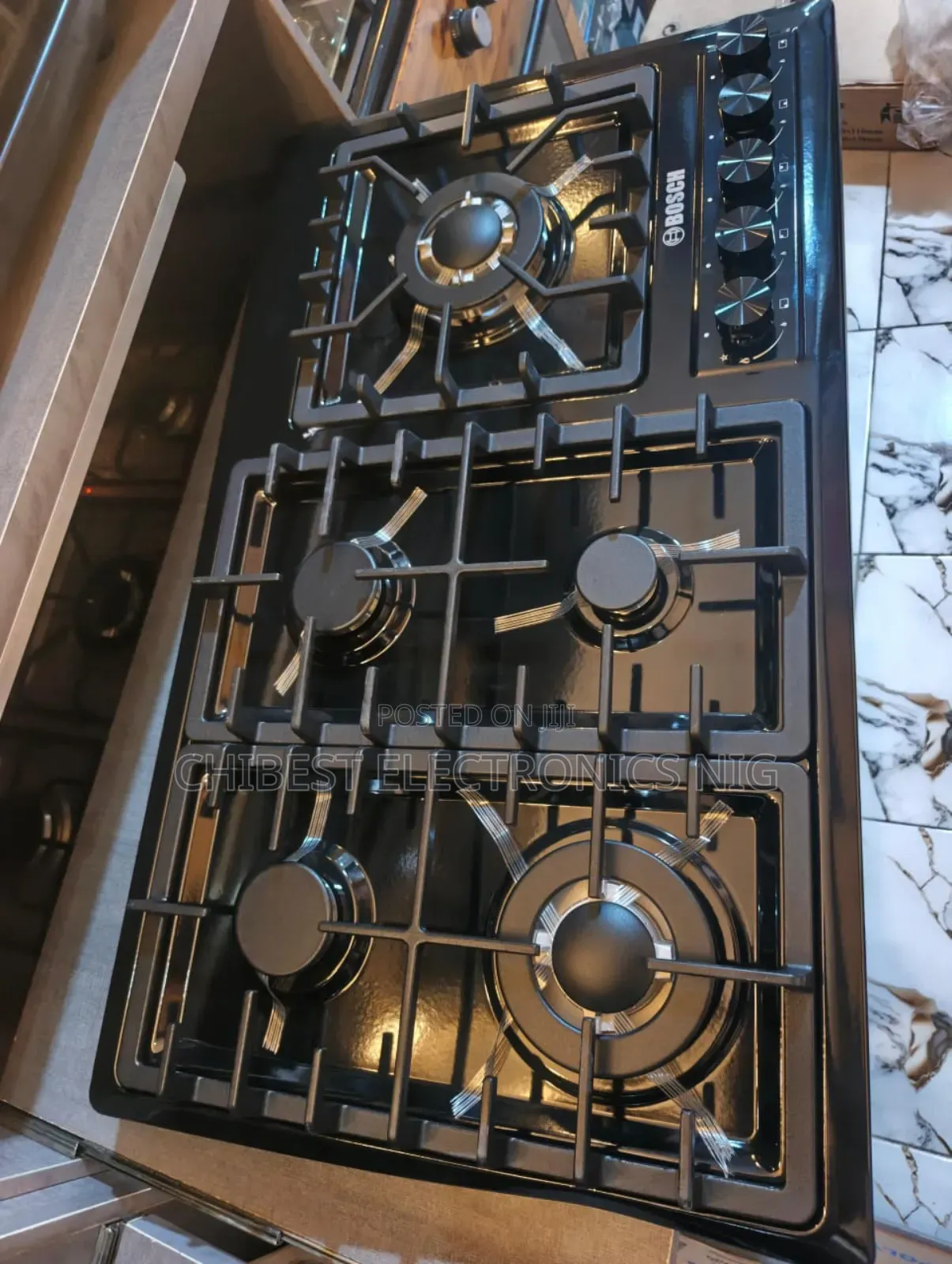Quality Bosch Built-in Luxury 2 Big Burners 3 Medium Burners Copper