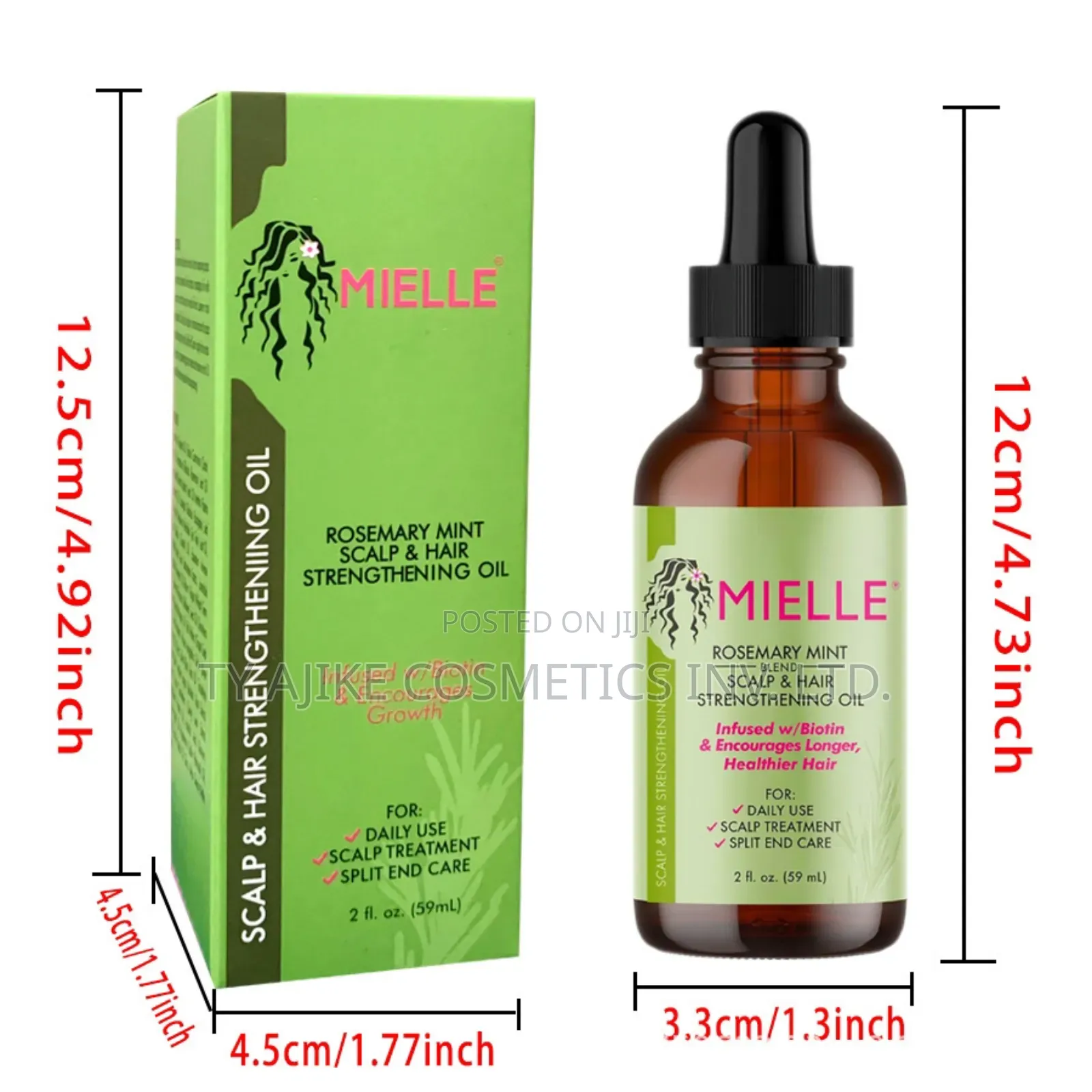 Mint Rosemary Hair Growth and Strengthening Oil 59ml