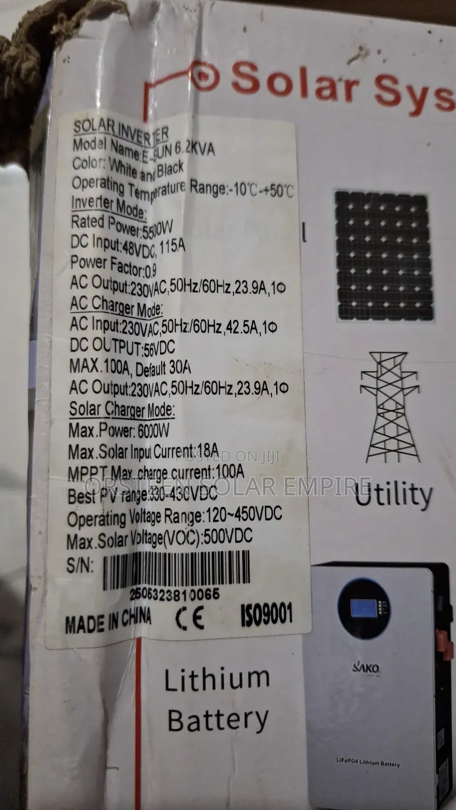 Sako 6.2kva Hybrid Inverter