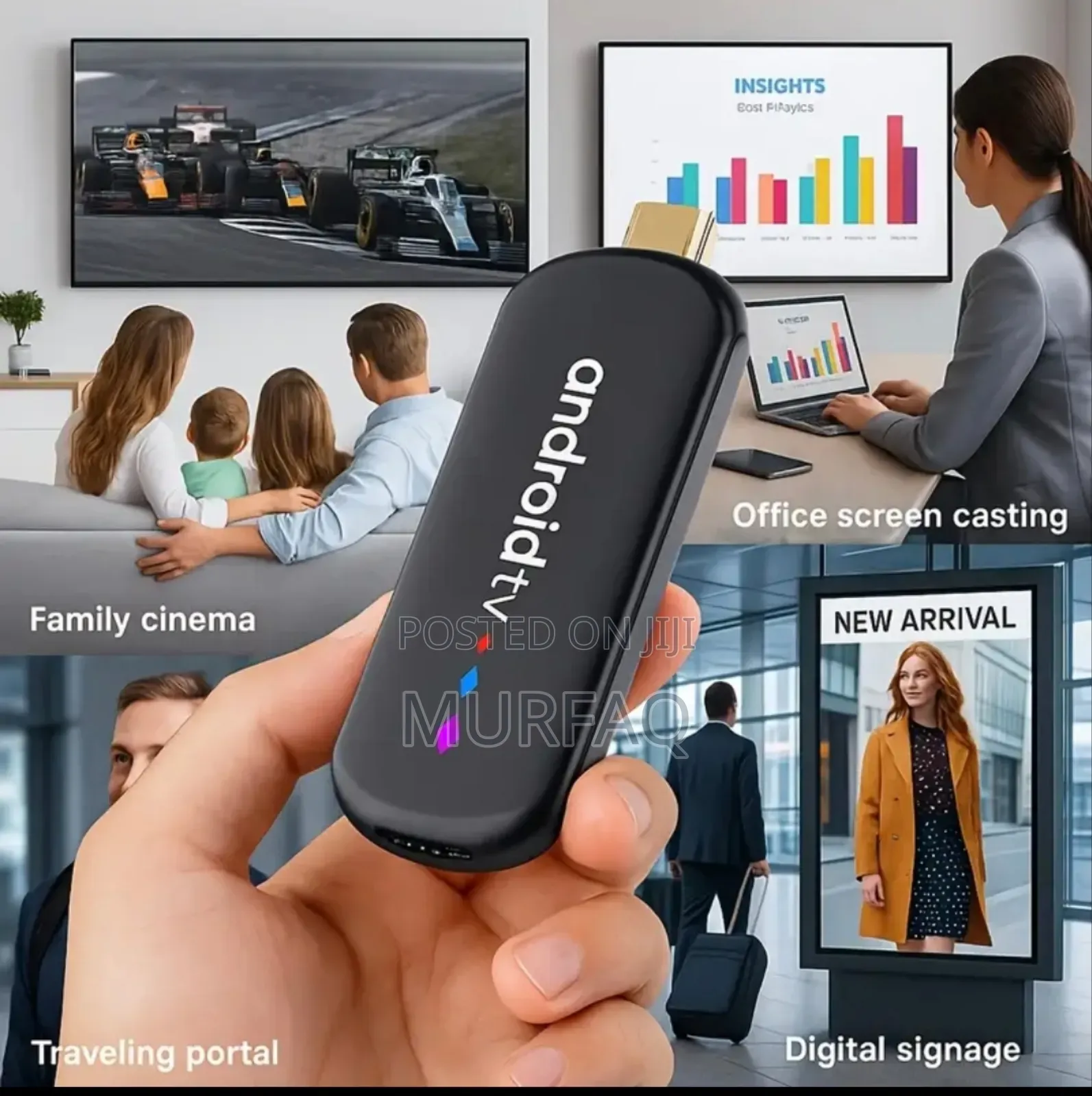 H96 Max Tv Stick 2gb 16gb Android 14 Tv Box Voice Asst. Bt Remote